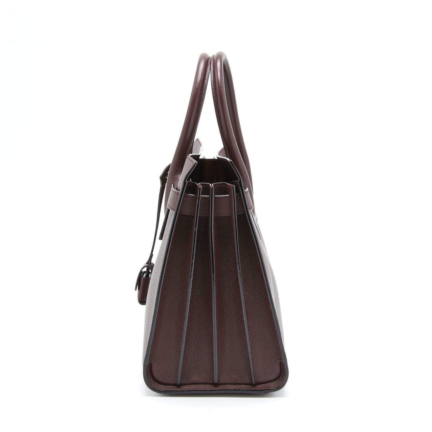 Saint Laurent/ Sac De Jour Calfskin Burgundy Black Hardware
