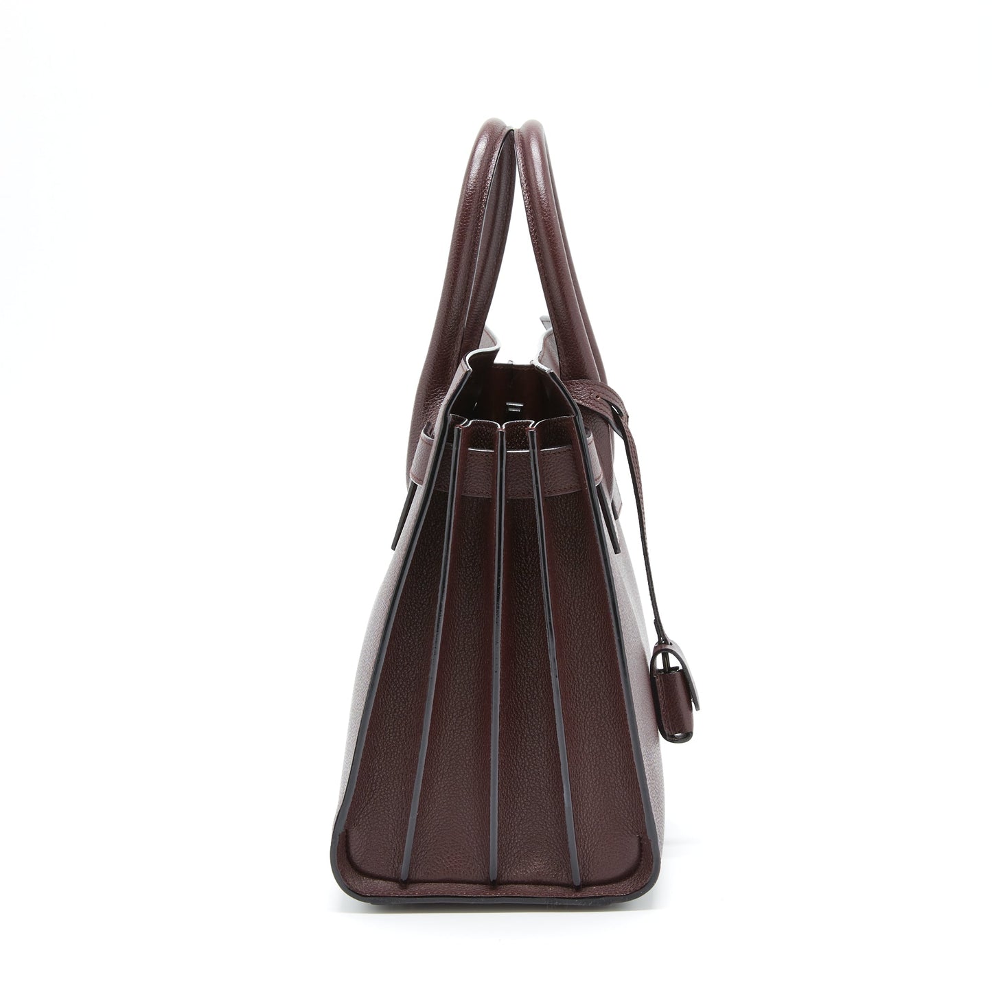 Saint Laurent/ Sac De Jour Calfskin Burgundy Black Hardware