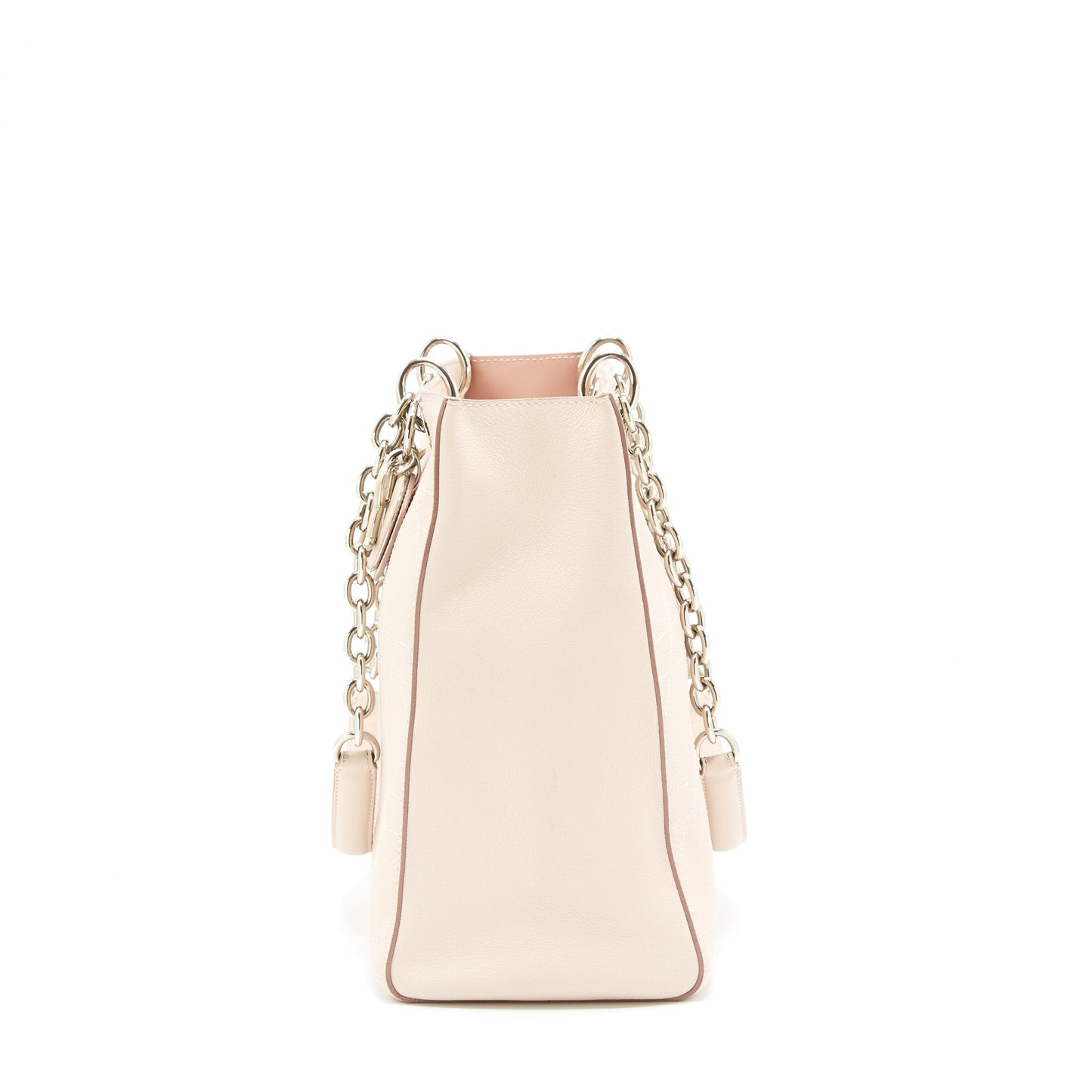 Dior Lady Dior Tote Purse Calfskin Light Beige