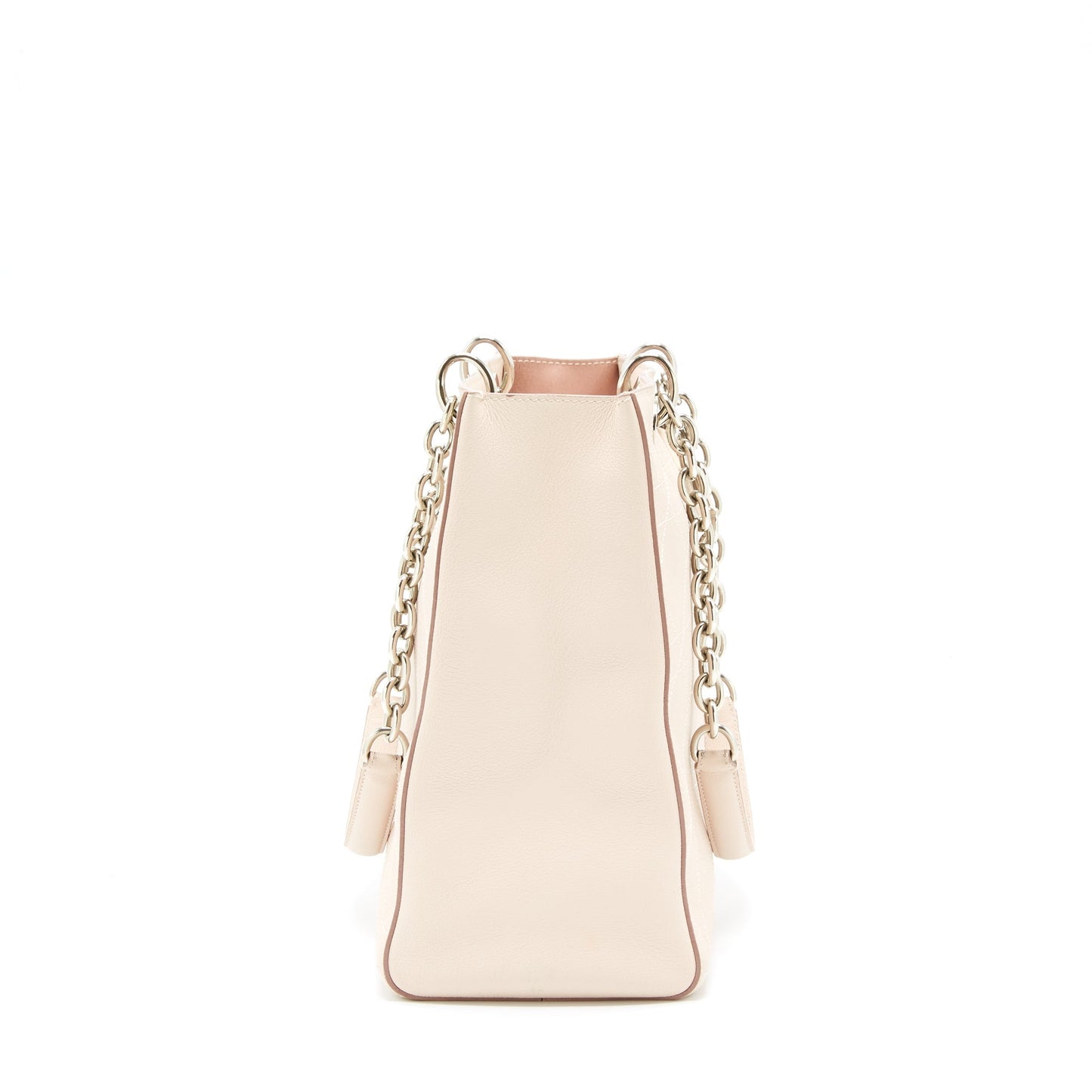 Dior Lady Dior Tote Purse Calfskin Light Beige