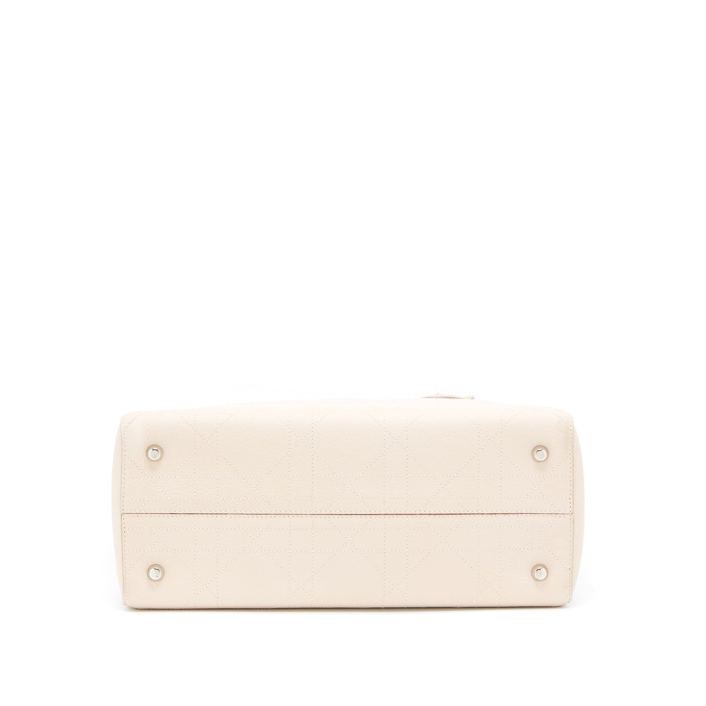 Dior Lady Dior Tote Purse Calfskin Light Beige