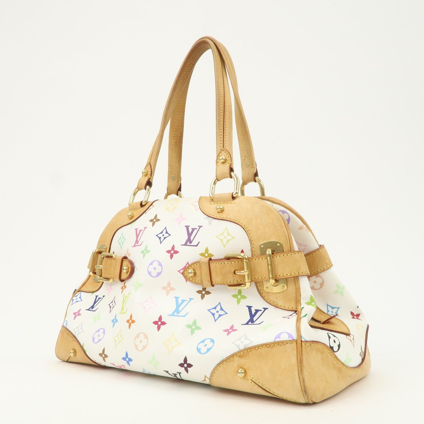 Louis Vuitton Monogram Multicolor Claudia Hand Bag Blanc M40193