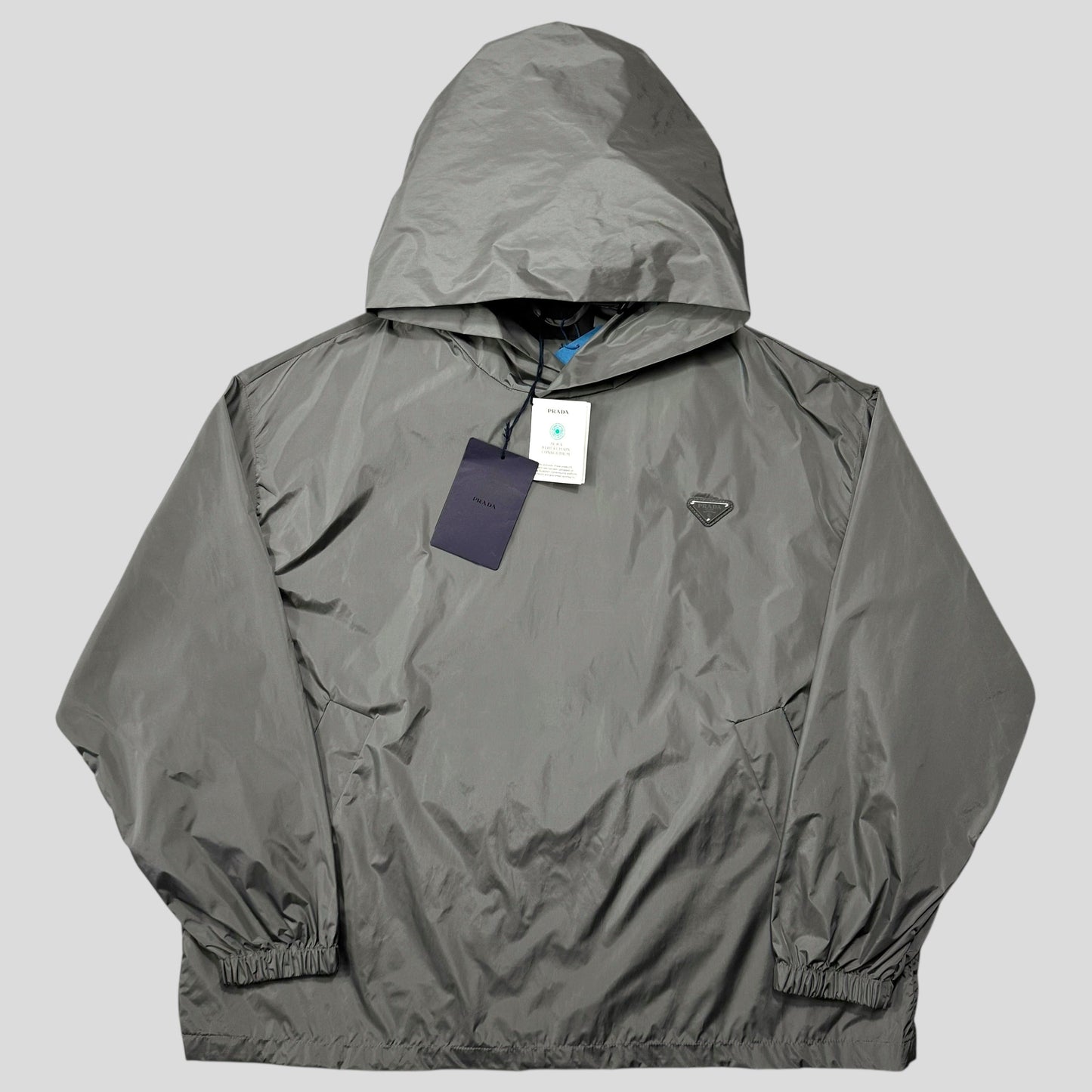 Prada 2024 Light Technical Nylon Pullover Smock Jacket - L (XXL)