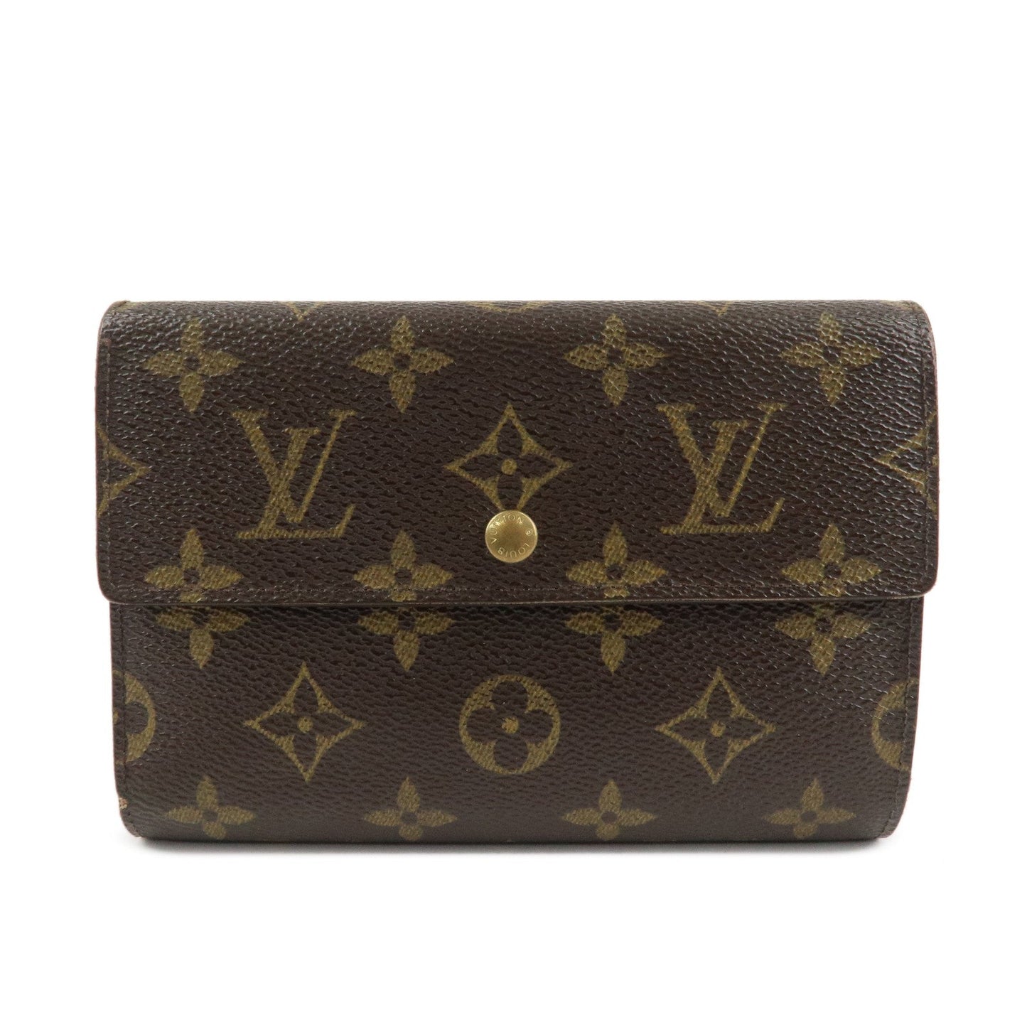 Louis Vuitton Monogram Porte Tresor Etui Papiers Wallet M61202  d