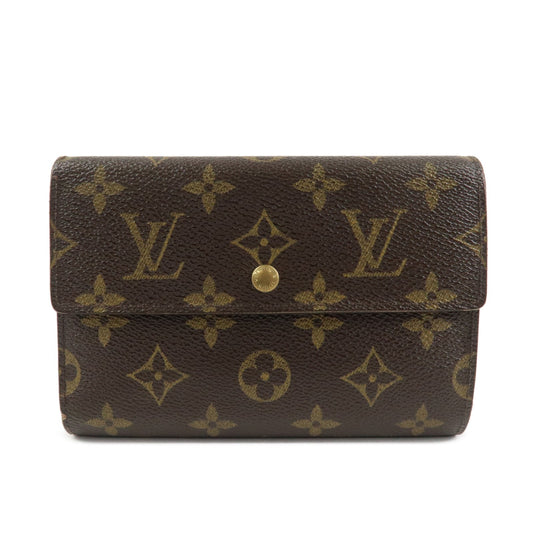Louis Vuitton Monogram Porte Tresor Etui Papiers Wallet M61202  d