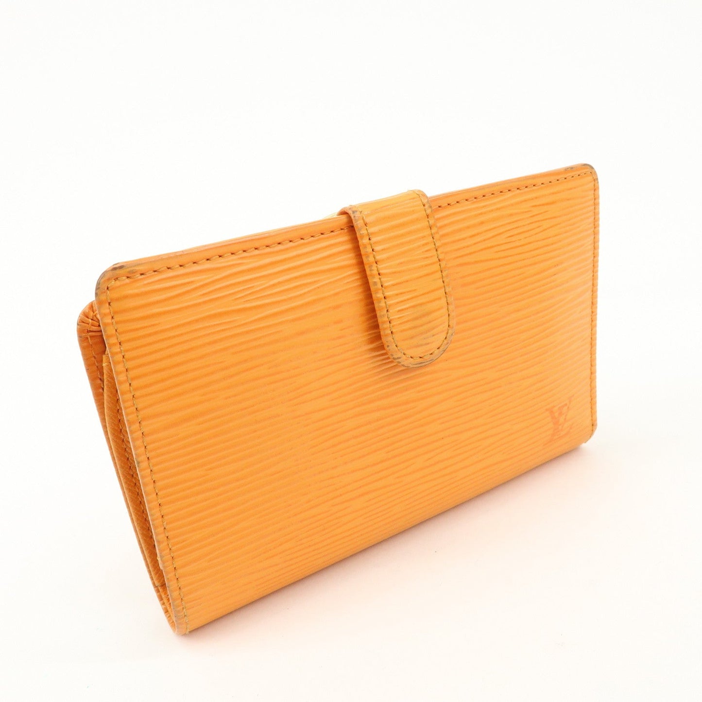 Louis Vuitton Epi Porte Monnaie Viennois Bi-Fold Wallet Mandarin Orange  d