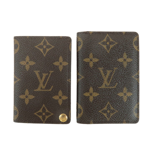 Louis Vuitton Set of 2 Monogram Canvas Card Case M61732/M60937  d