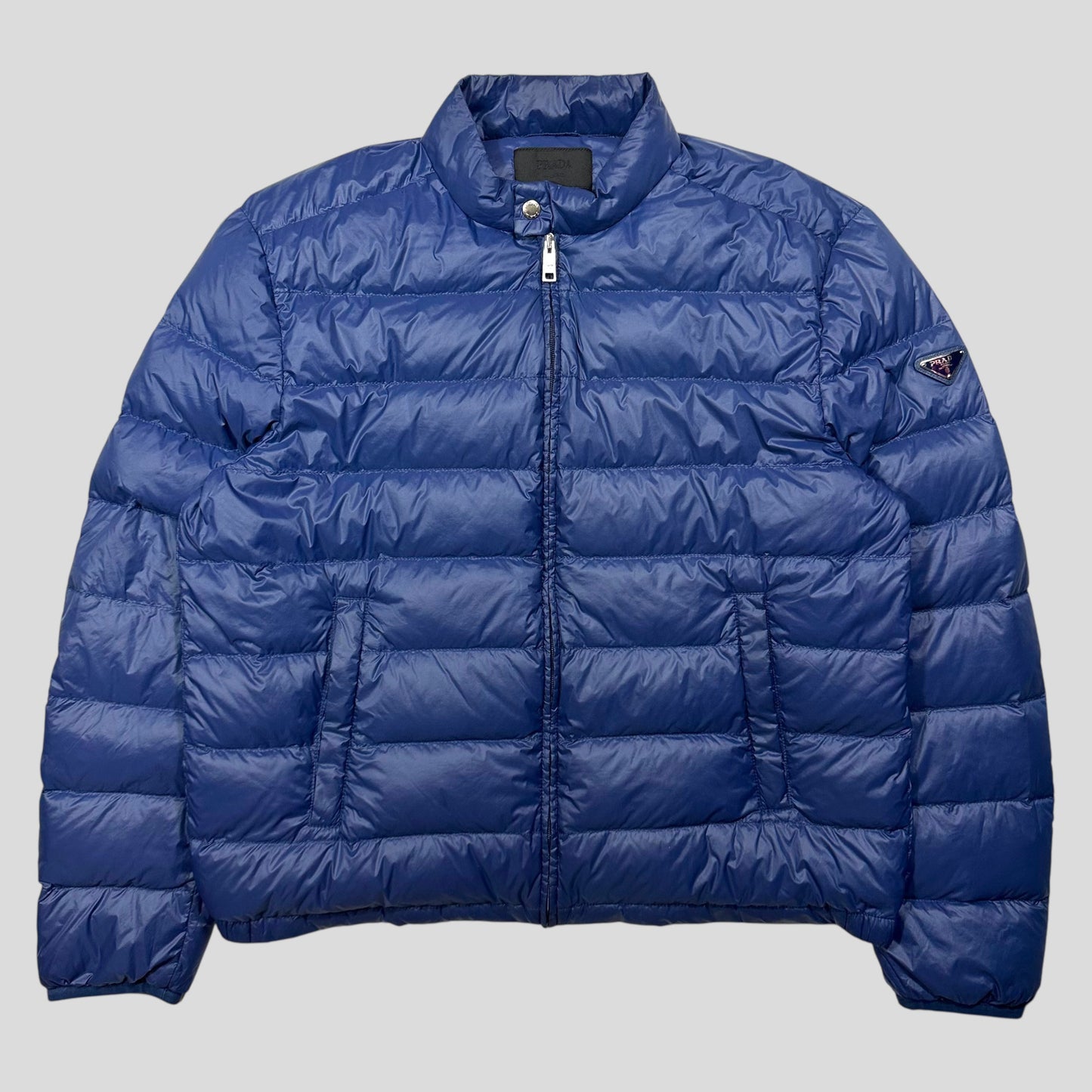Prada 2017 Plaque Logo Nylon Goose Down Puffer Jacket - IT58 (L/XL)