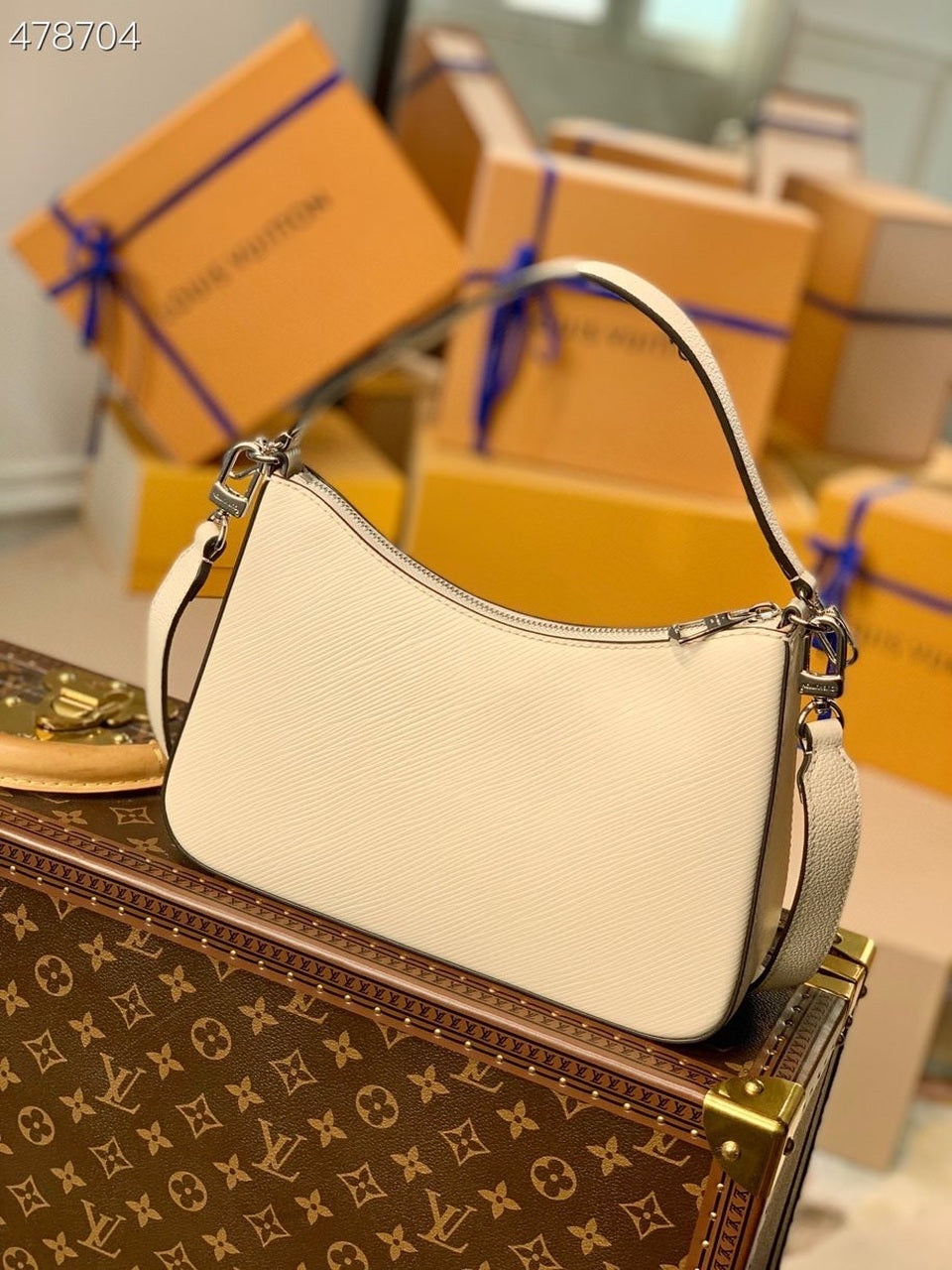 Top Quality Marelle Epi White For Women, Womens Handbags, Shoulder And Crossbody Bags 9.8in/25cm Top Quality M80688