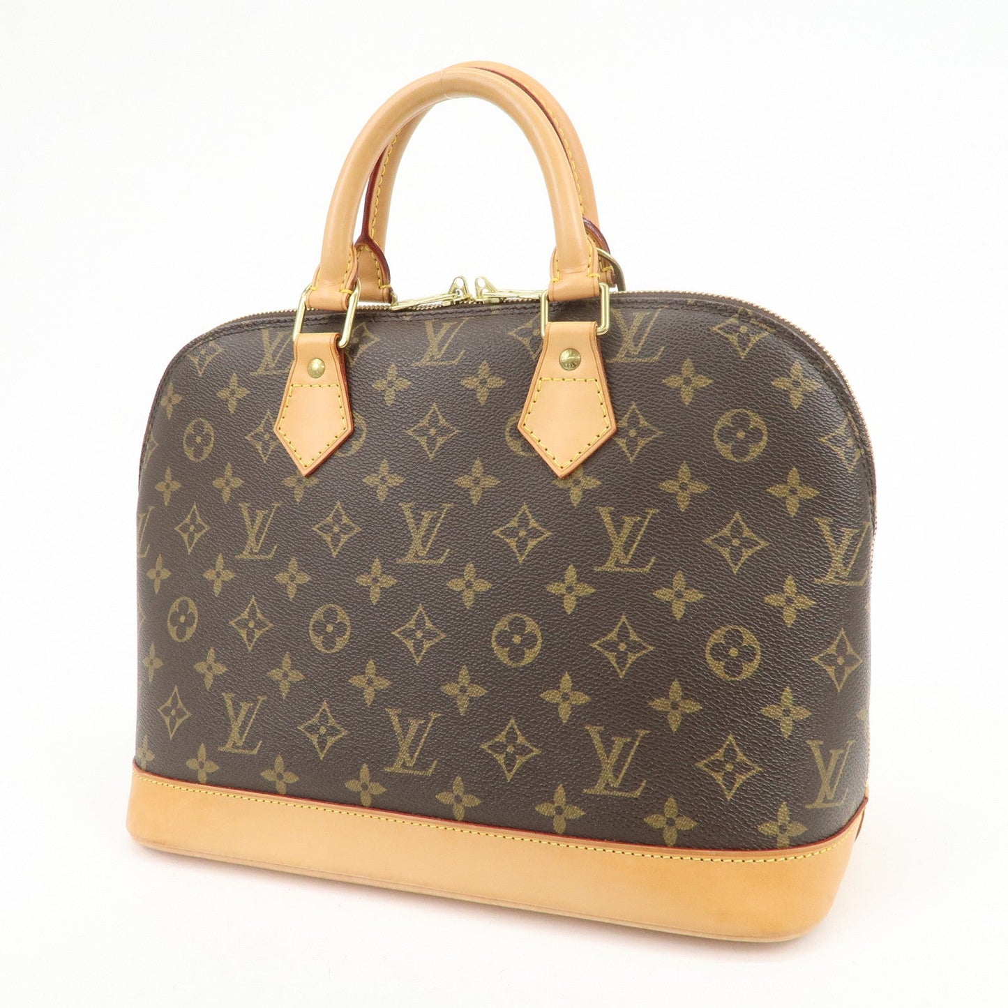 Louis Vuitton Monogram Canvas Alma Hand Bag Brown M51130