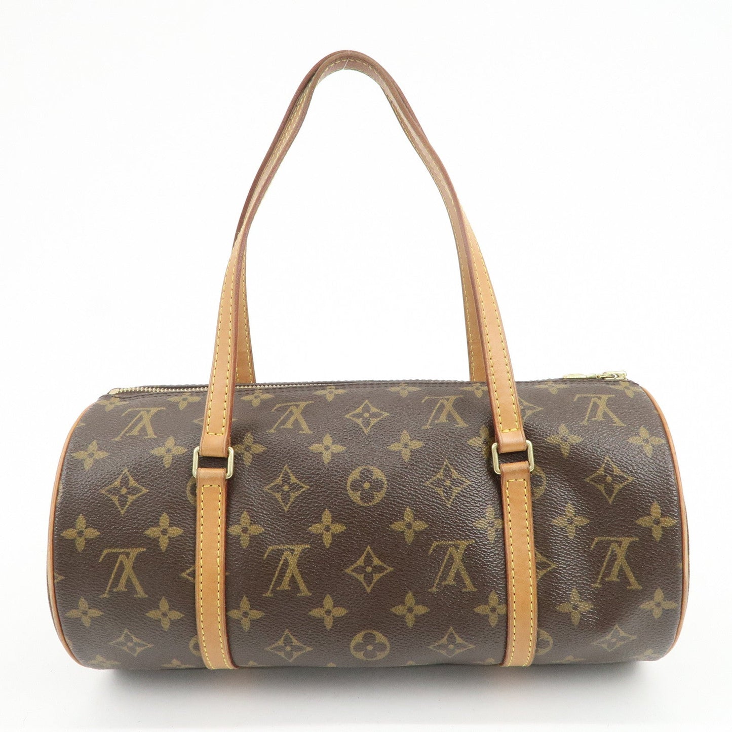 Louis Vuitton Monogram Papillon 30 Hand Bag Brown M51385