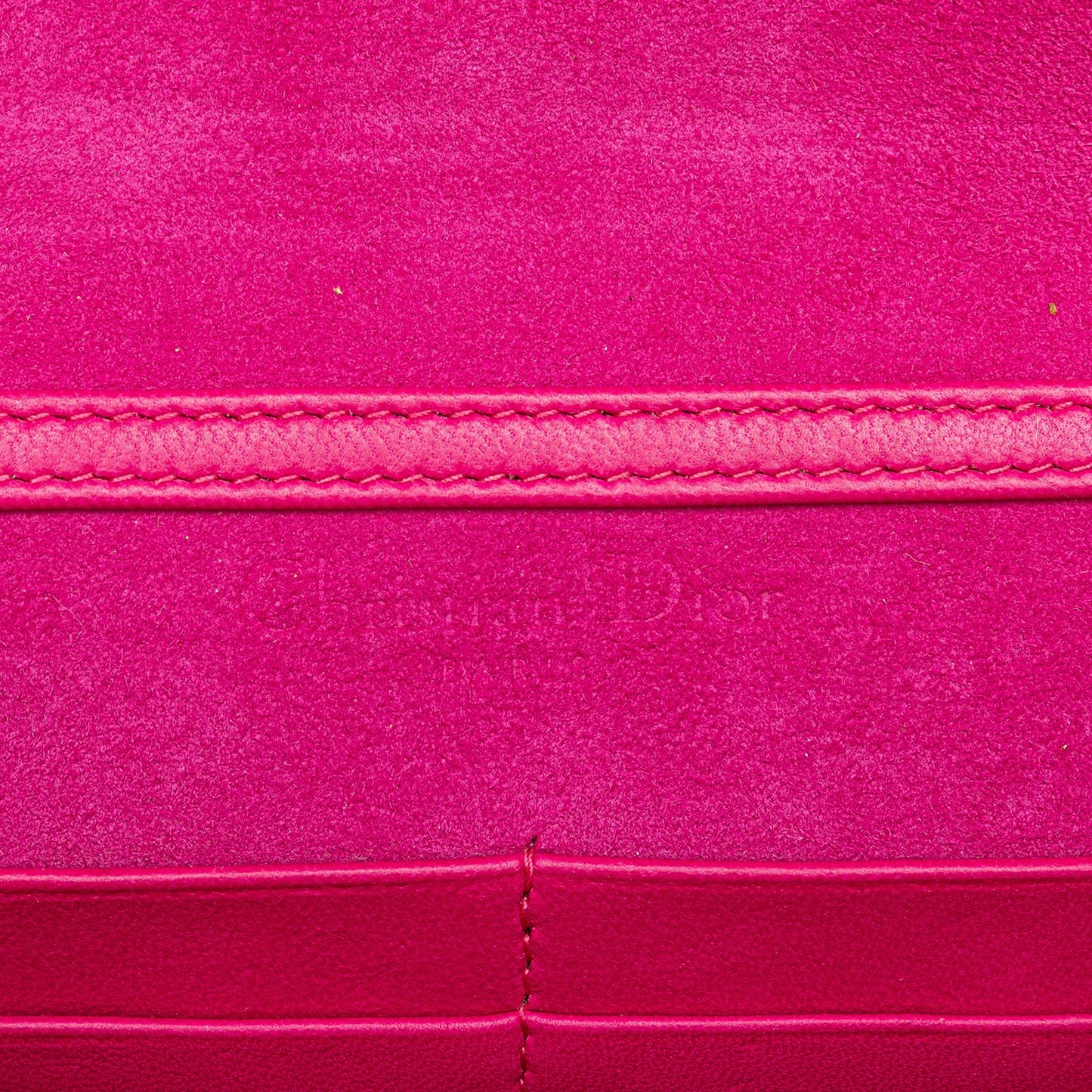 Pink Dior Lambskin Cannage DiorAddict Wallet on Chain Crossbody Bag