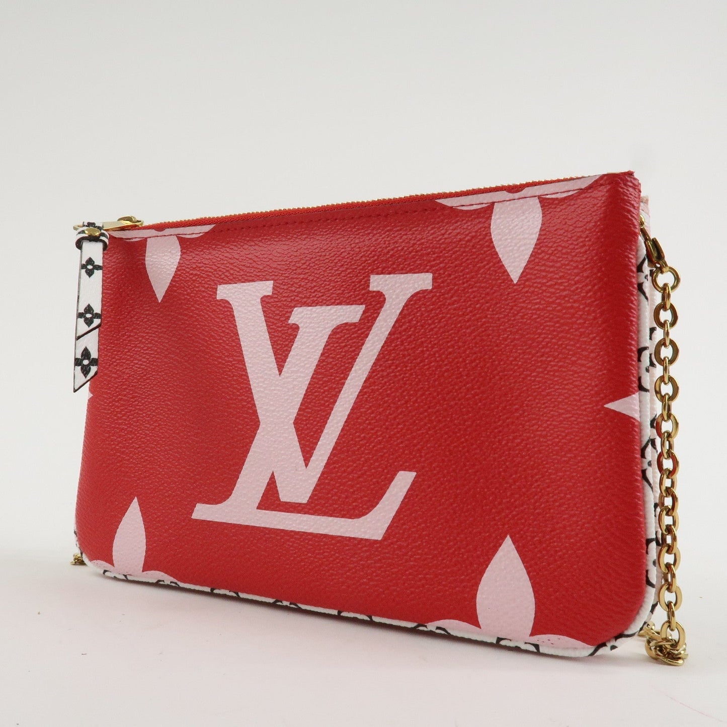 Louis Vuitton Monogram Canvas Double Zip Chain Shoulder Bag M67561  d