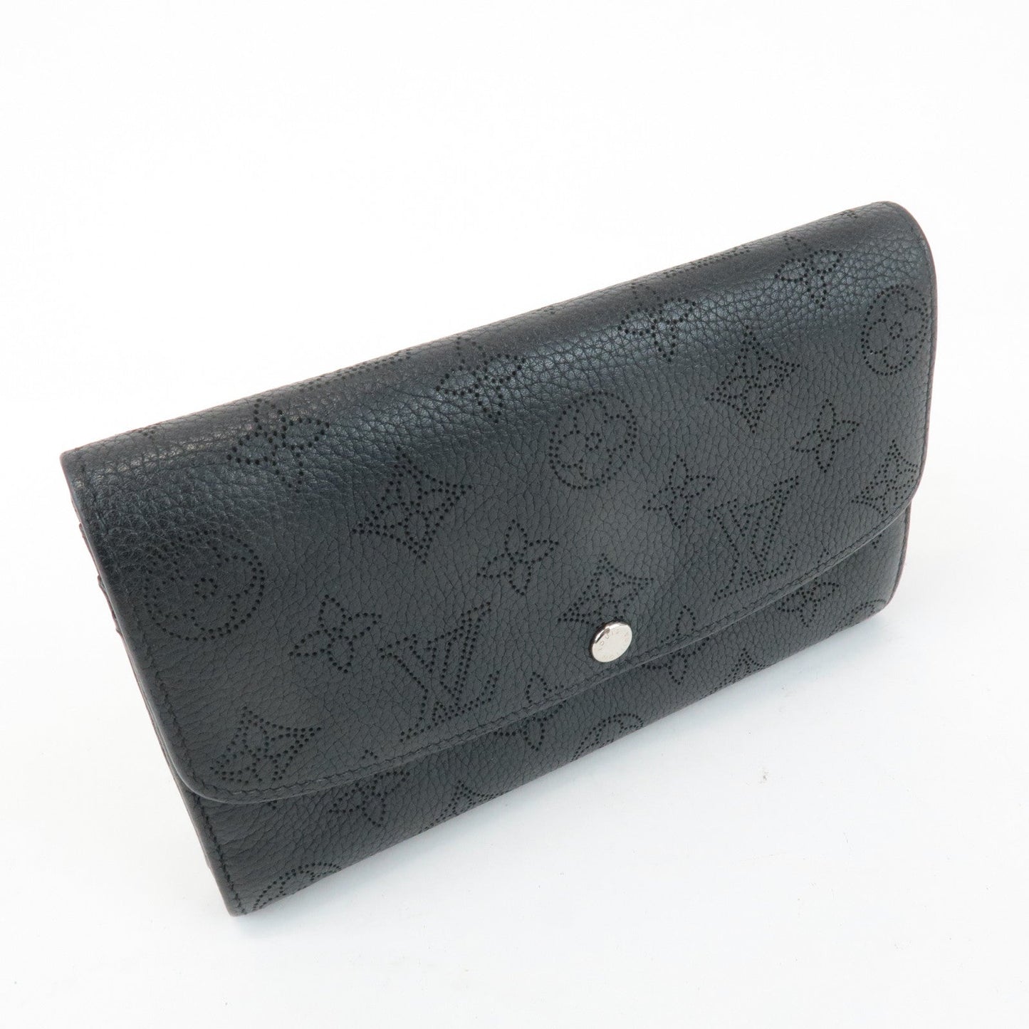 Louis Vuitton Monogram Mahina Portefeuille Iris Wallet Noir M60143  d