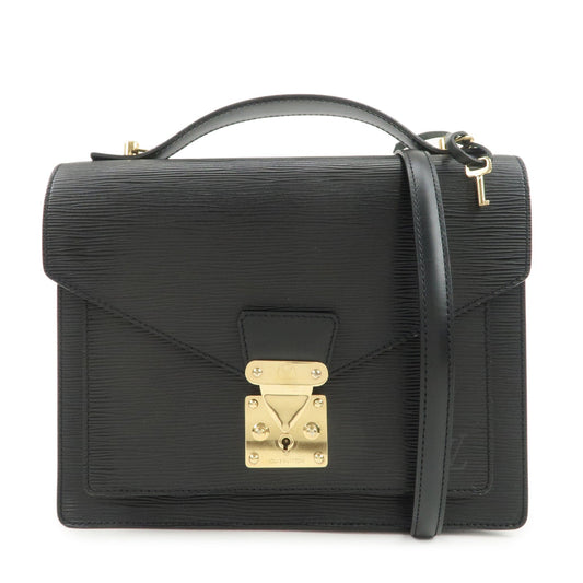 Louis Vuitton Epi Monceau 2Way Shoulder Bag Hand Bag Noir M52122