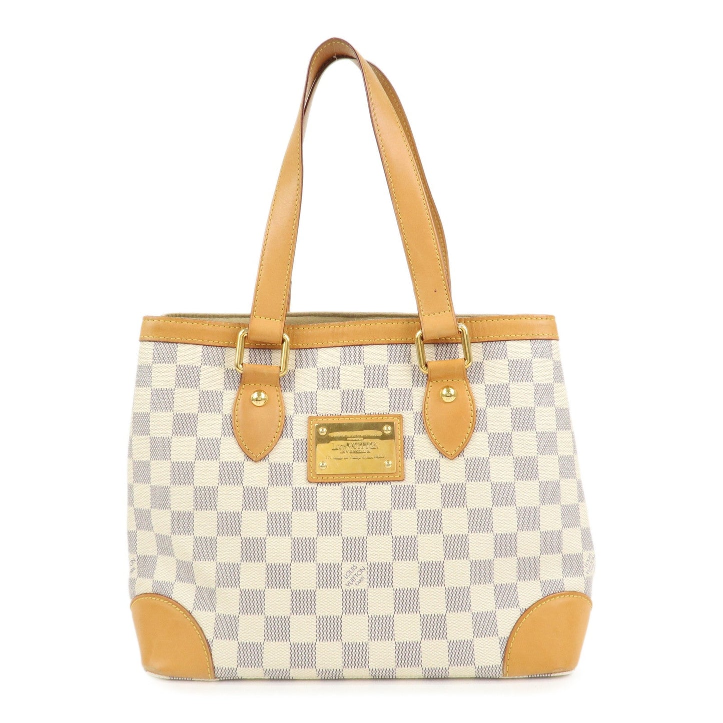 Louis Vuitton Damier Azur Hampstead PM Hand Bag Ivory N51207