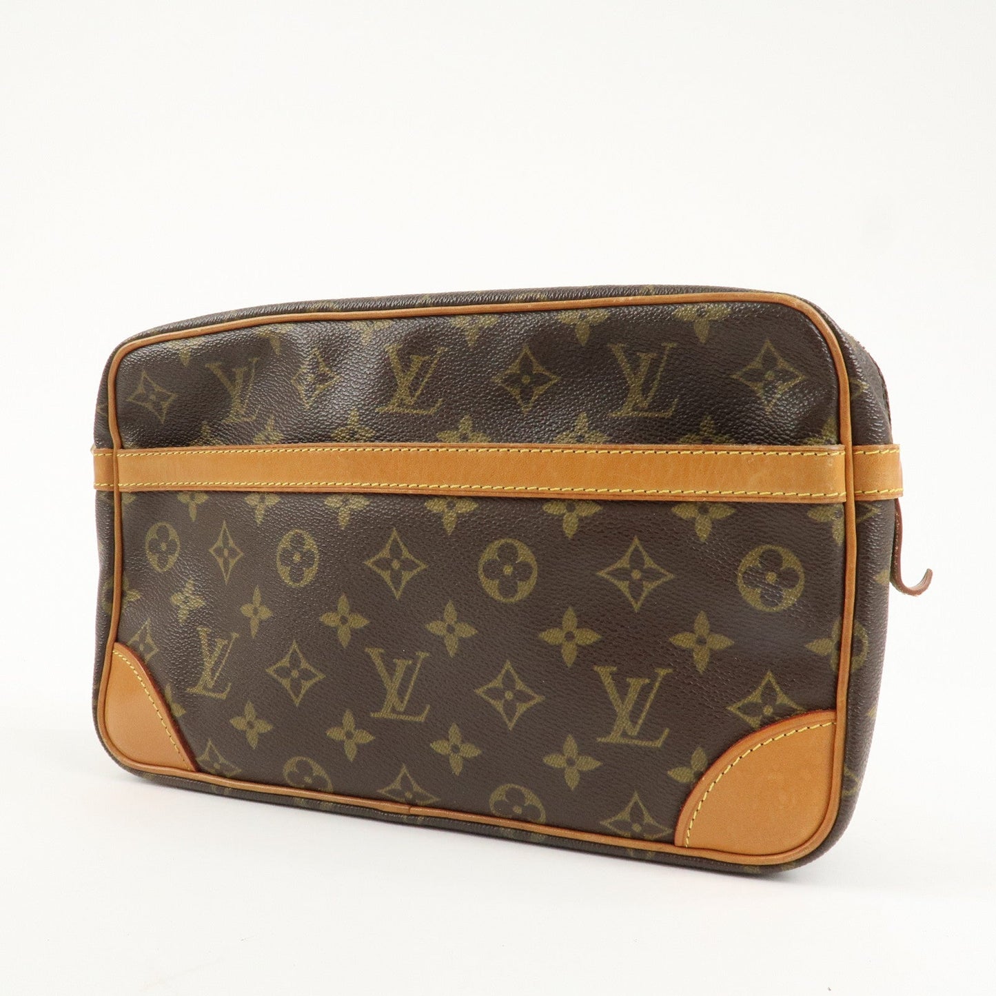 Louis Vuitton Monogram Compiegne 28 Pouch Clutch Bag Brown M51845  d