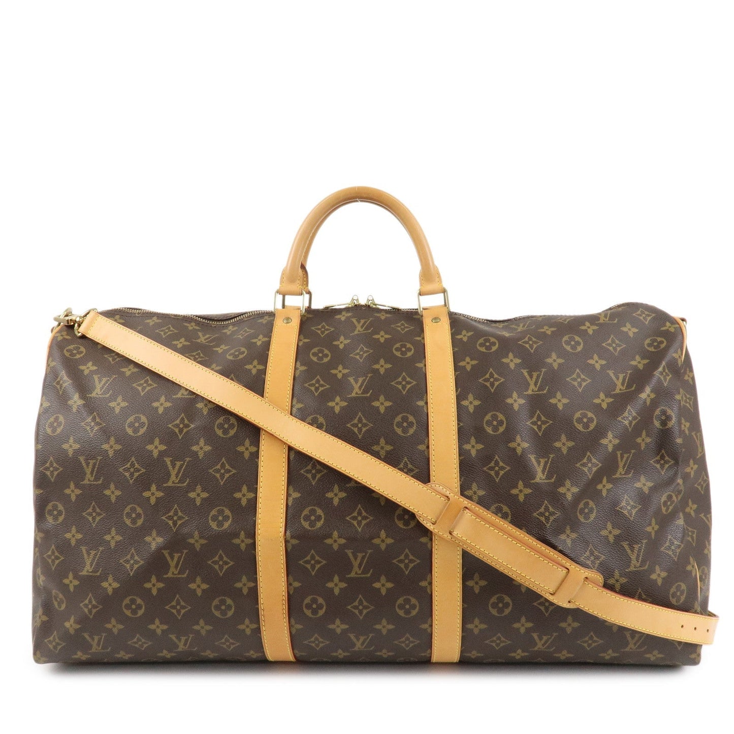 Louis Vuitton Monogram Keep All Bandouliere 60 Boston Bag M41412  d