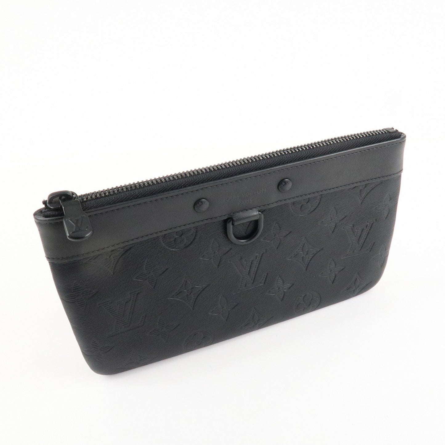 Louis Vuitton Monogram Shadow Pochette Discovery PM Black M44335  d