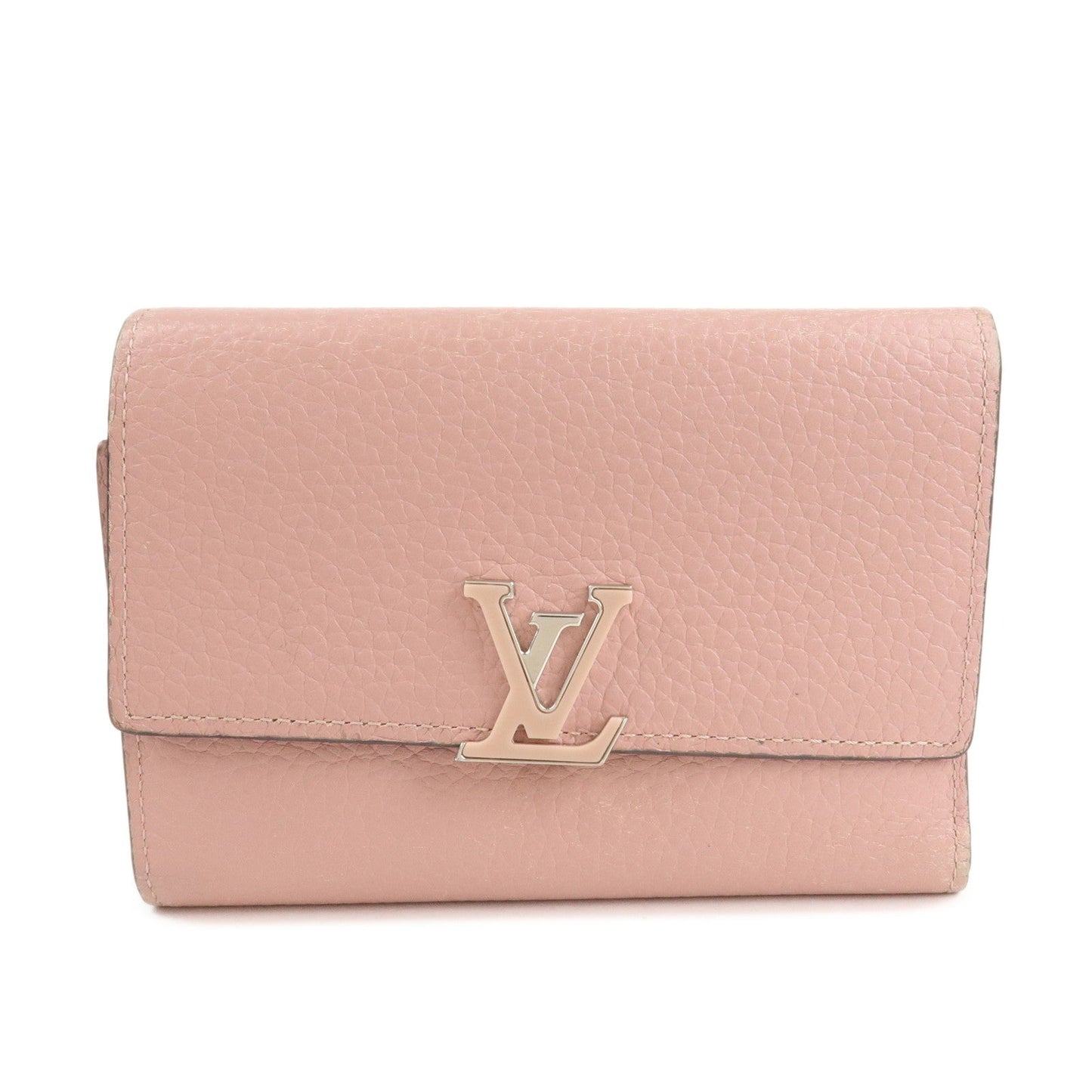 Louis Vuitton Portefeuille Capucines Leather Wallet Magnolia M80493  d