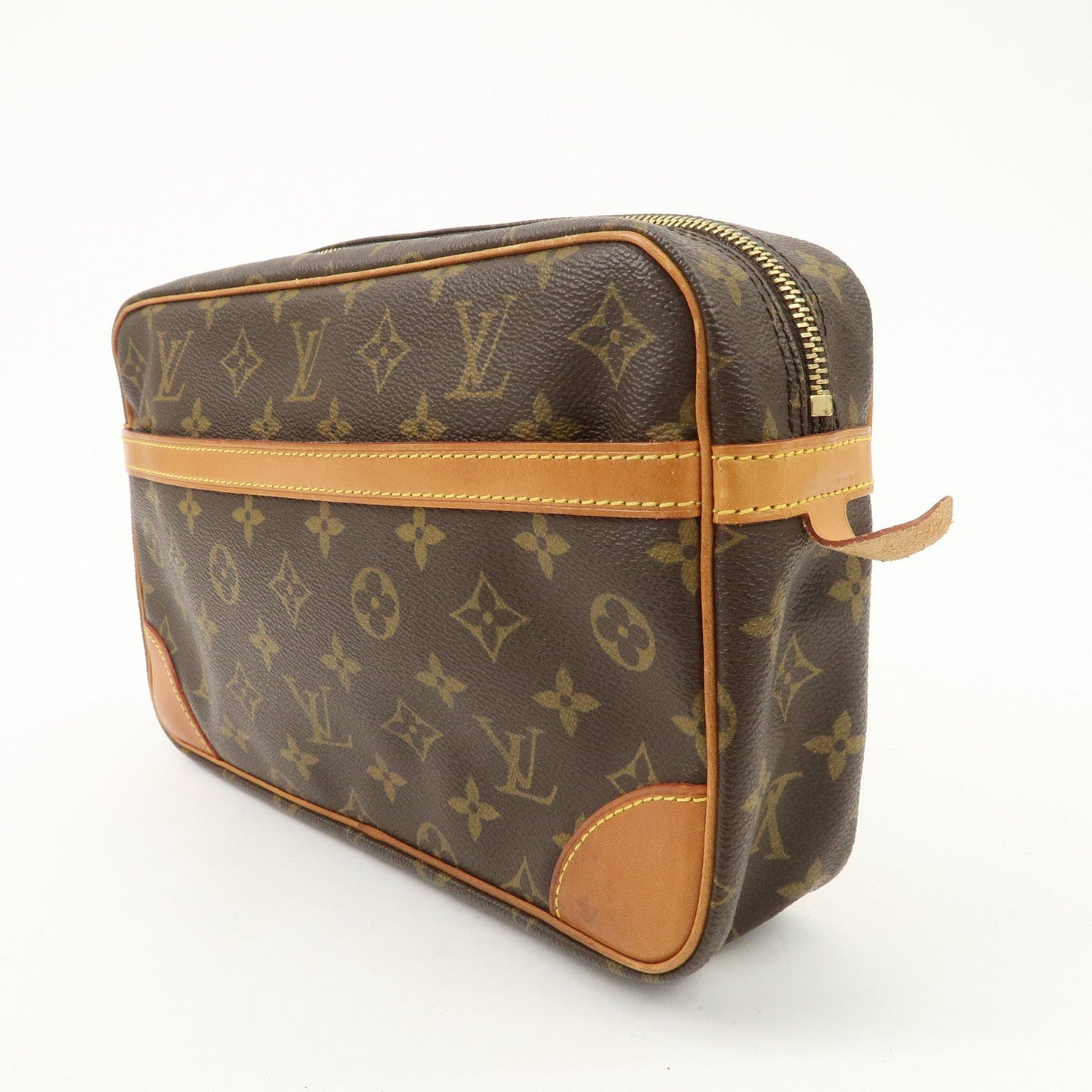 Louis Vuitton Monogram Compiegne 28 Pouch Clutch Bag Brown M51845  d