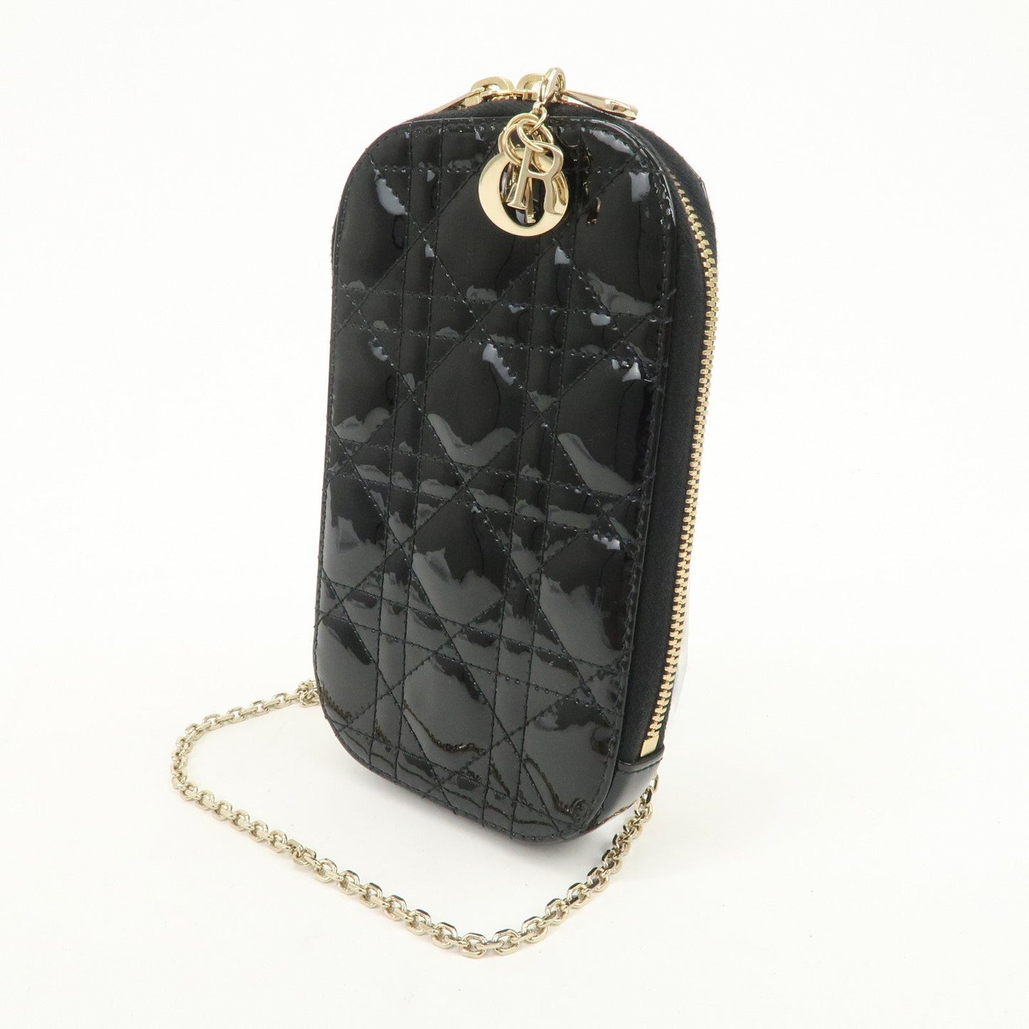 Christian Dior Lady Dior Cannage Call'in Dior Phone Case Black