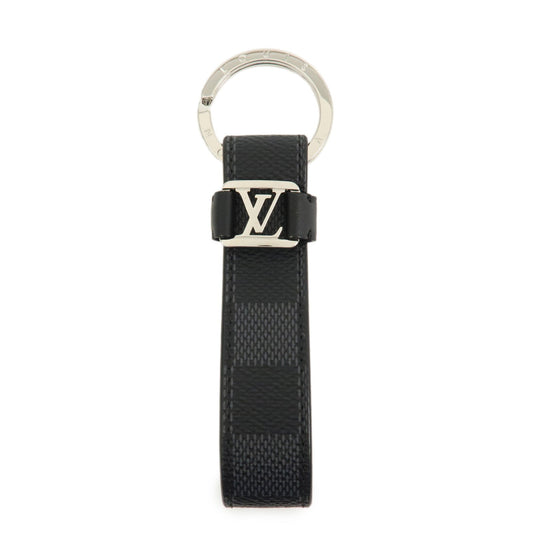 Louis Vuitton Damier Graphite Dragonne Key Chain Bag Charm M62706