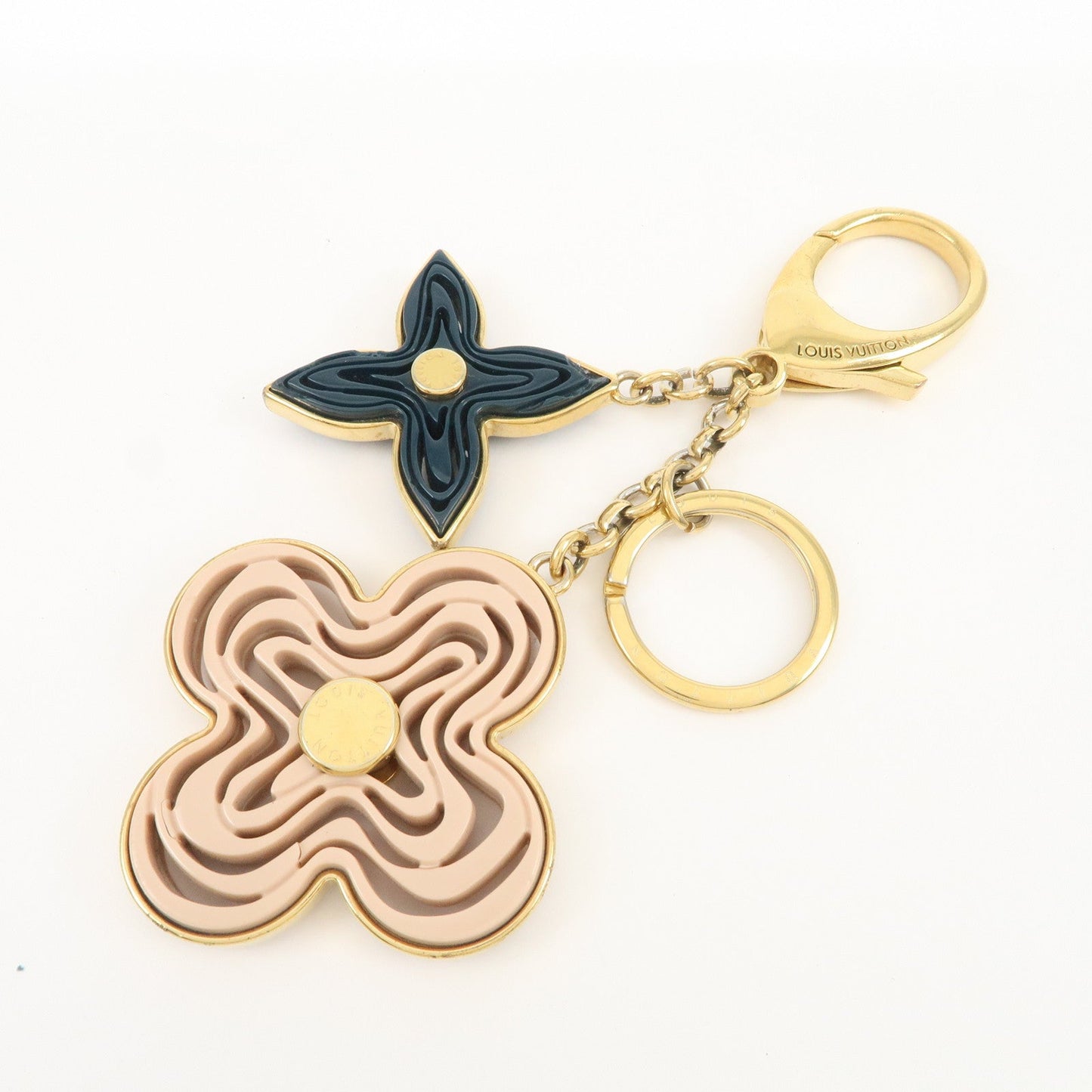 Louis Vuitton Bijou Sac Knife Metal Plastic Bag Charm Gold ?66143