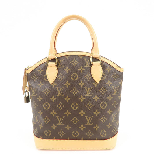 Louis Vuitton Monogram Lockit Hand Bag Brown M40102