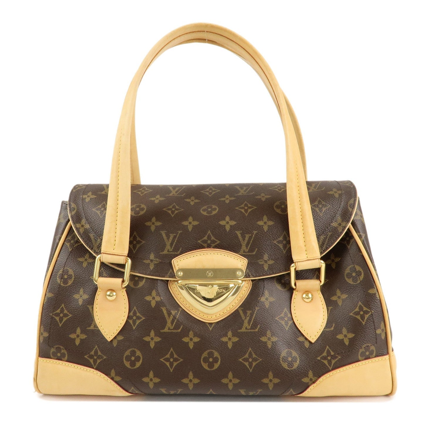Louis Vuitton Monogram Beverly GM Hand Bag Brown M40120  d