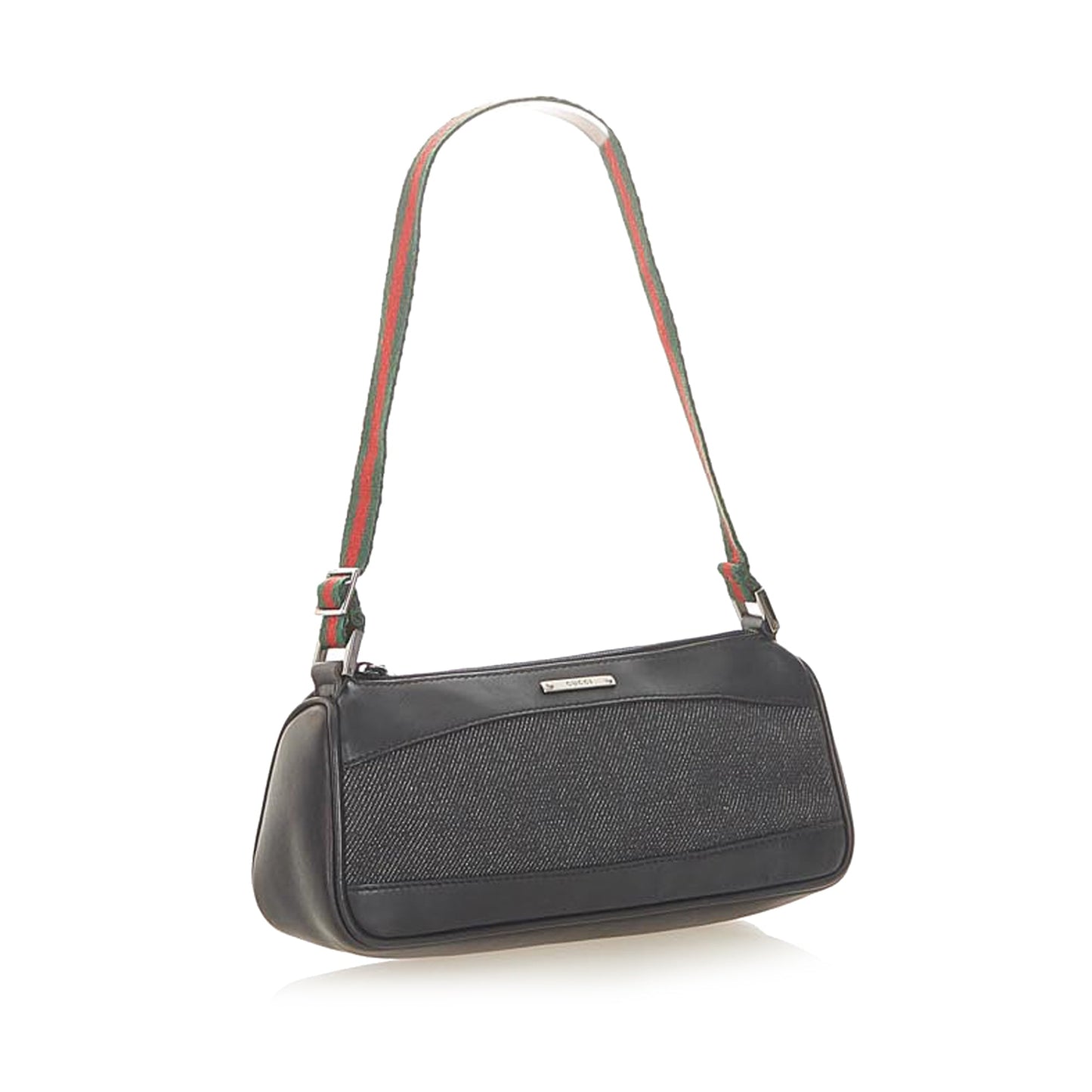 Gucci Web Denim Baguette