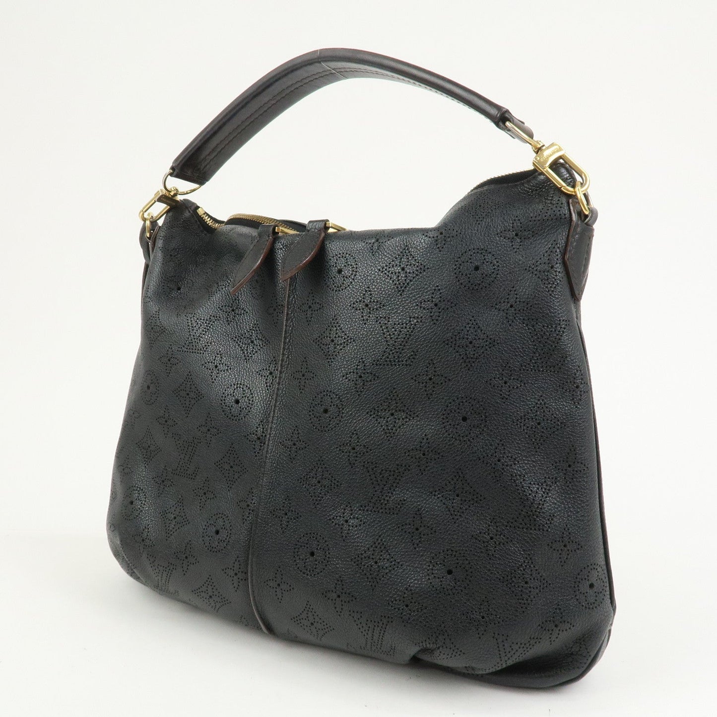 Louis Vuitton Monogram Mahina Selene MM 2Way Hand Bag Noir M93987