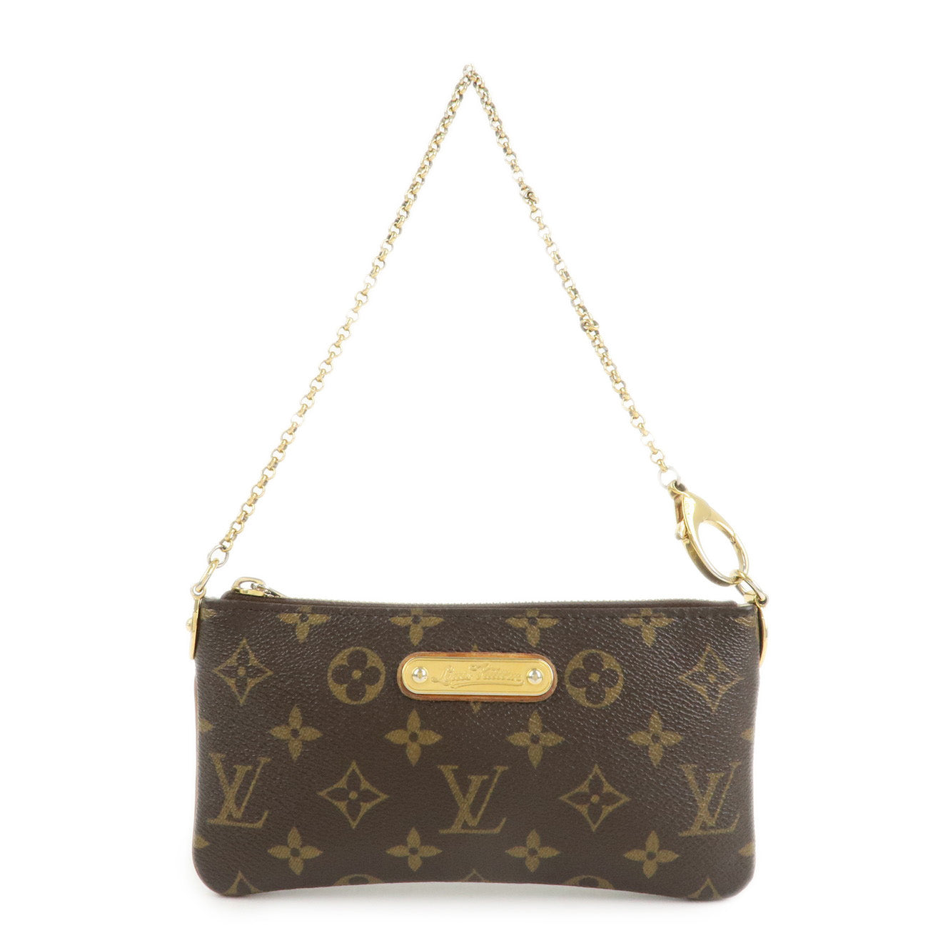 Louis Vuitton Monogram Pochette Milla MM Chain Hand Bag M60094  d