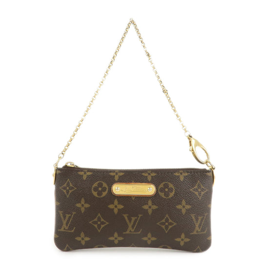 Louis Vuitton Monogram Pochette Milla MM Chain Hand Bag M60094  d