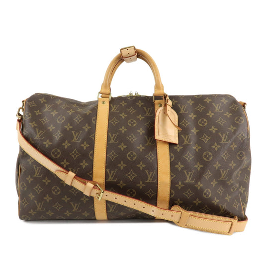 Louis Vuitton Monogram Keep All 50 Bandouliere Boston Bag M41416  d