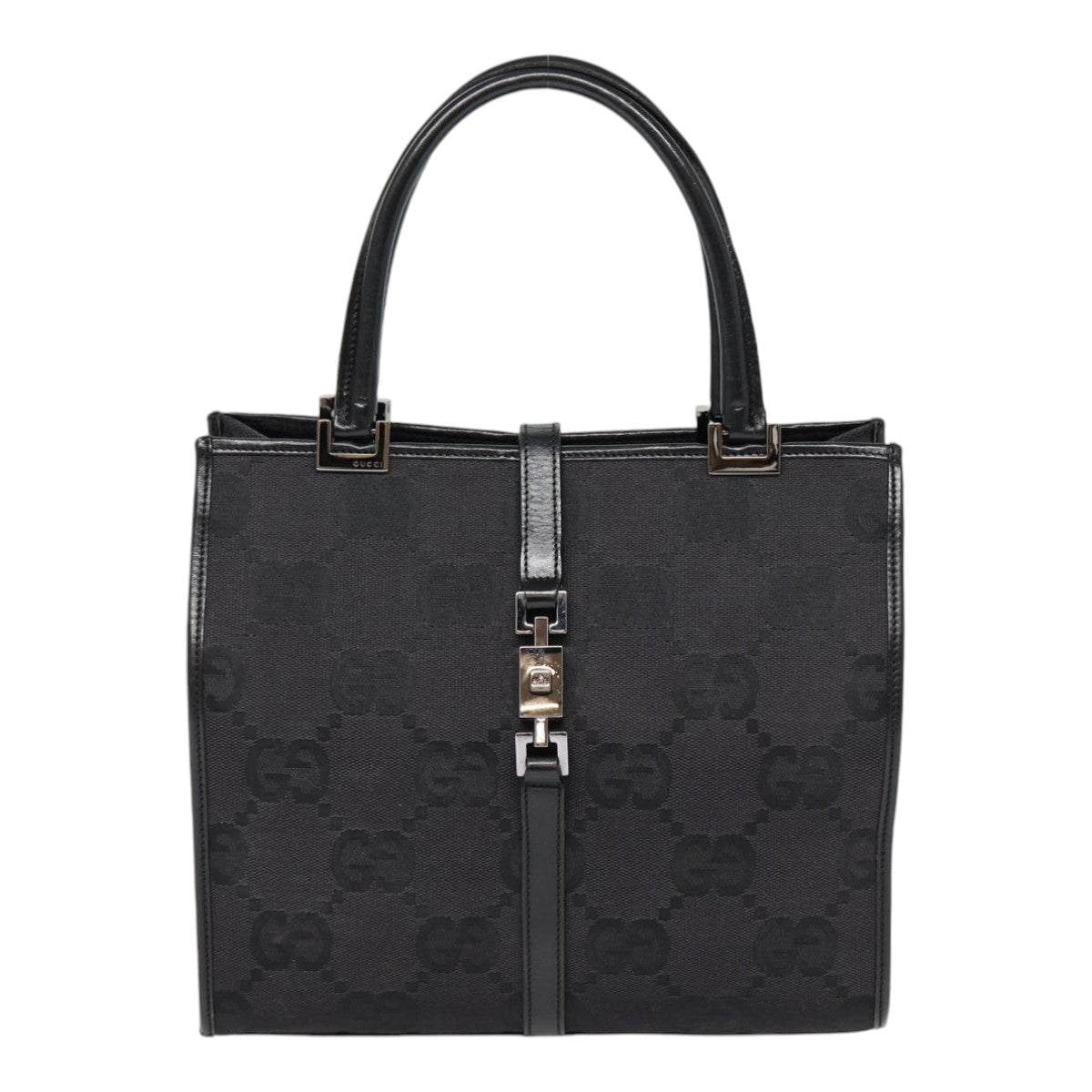 Gucci Gg Canvas Black Canvas Handbag