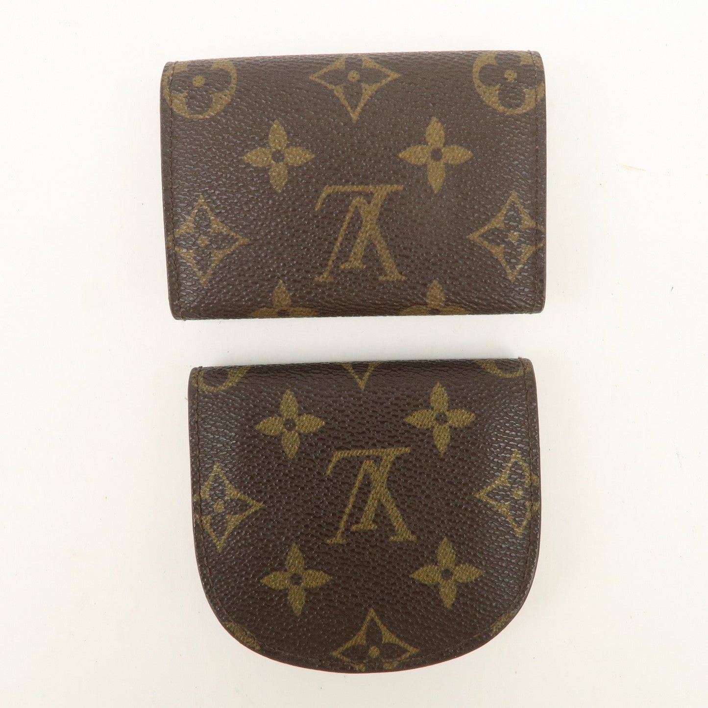 Louis Vuitton Monogram Set of 2 Canvas Coin Case M61930 M61970  d