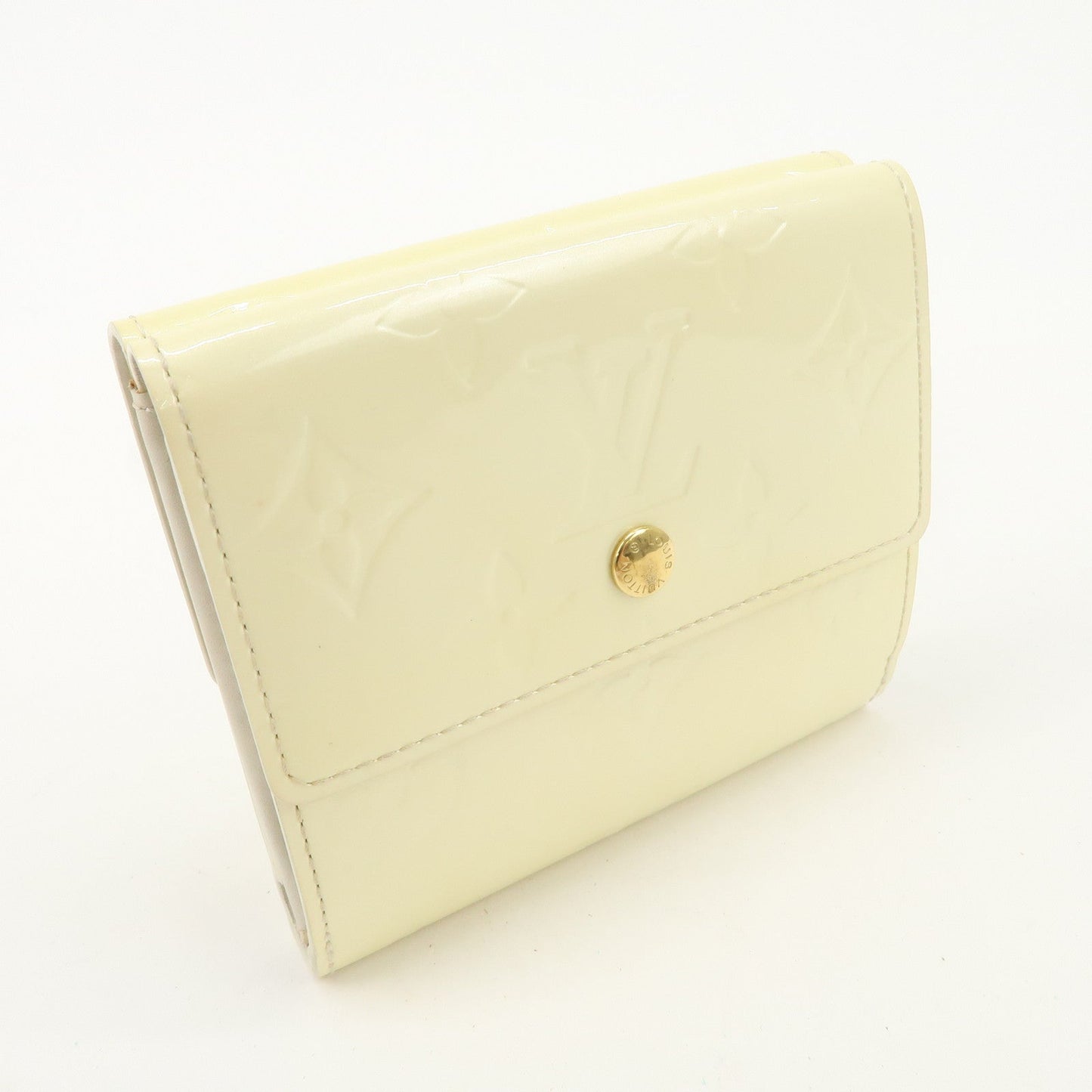 Louis Vuitton Monogram Vernis Porte Monnaie Couer Perle Compact Wallet M91351  d