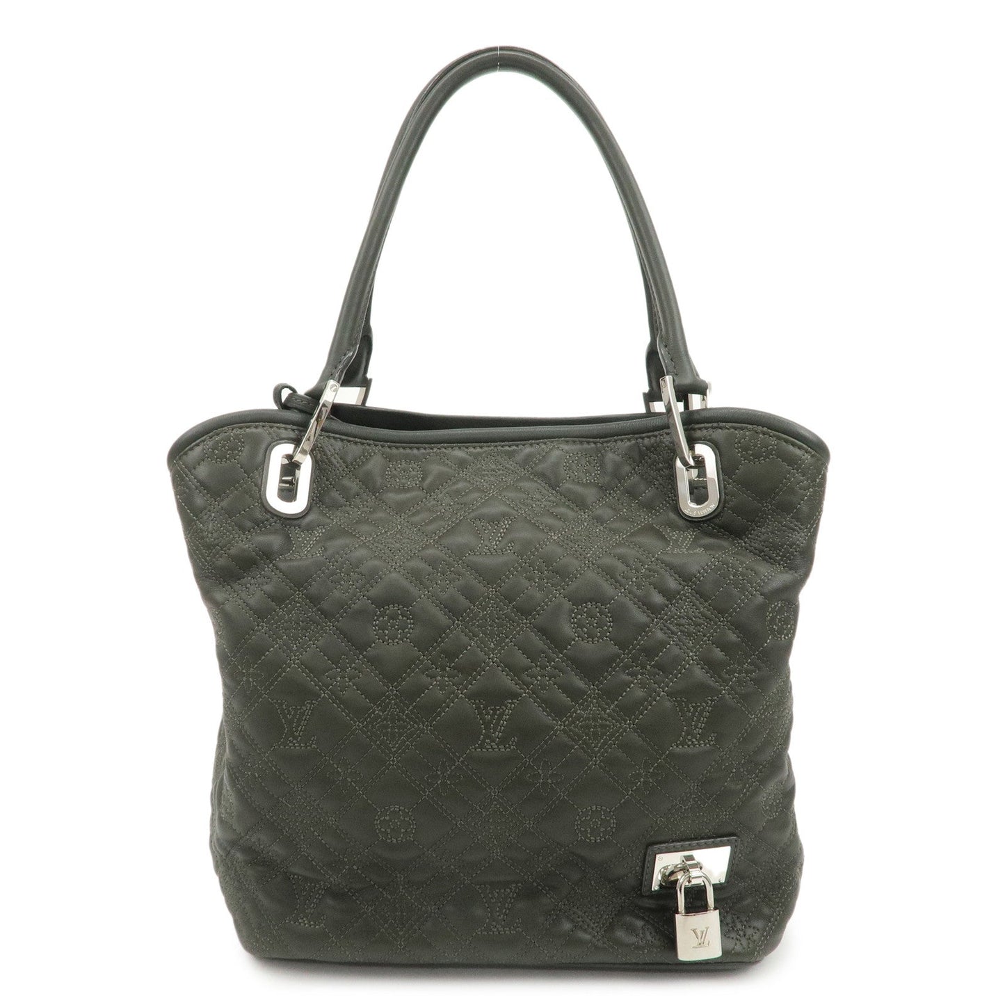 Louis Vuitton Monogram Antheia PM Leather Hand Bag Dark Green