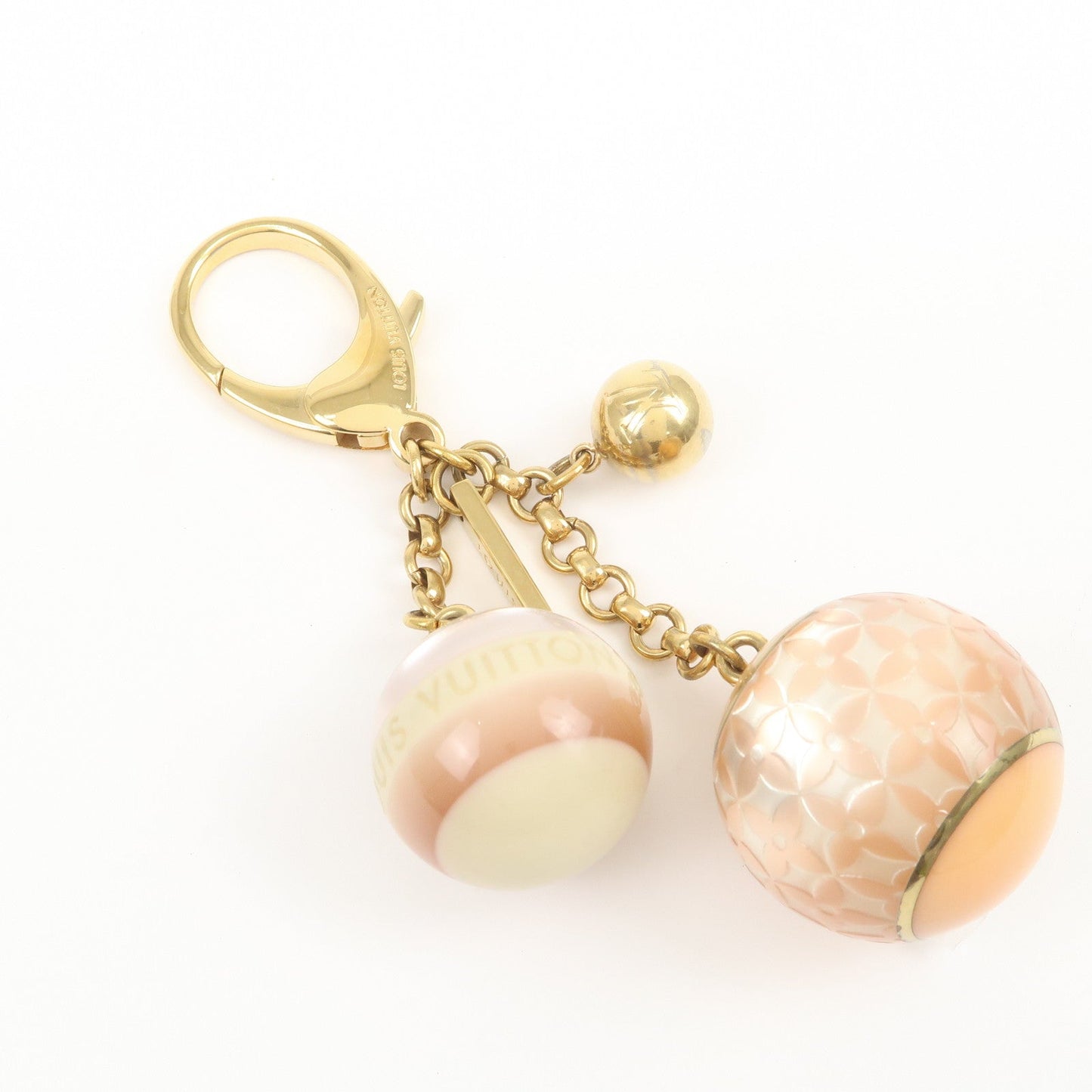 Louis Vuitton Bijou Sac Mini Lin Metal Bag Charm Key Charm M65643