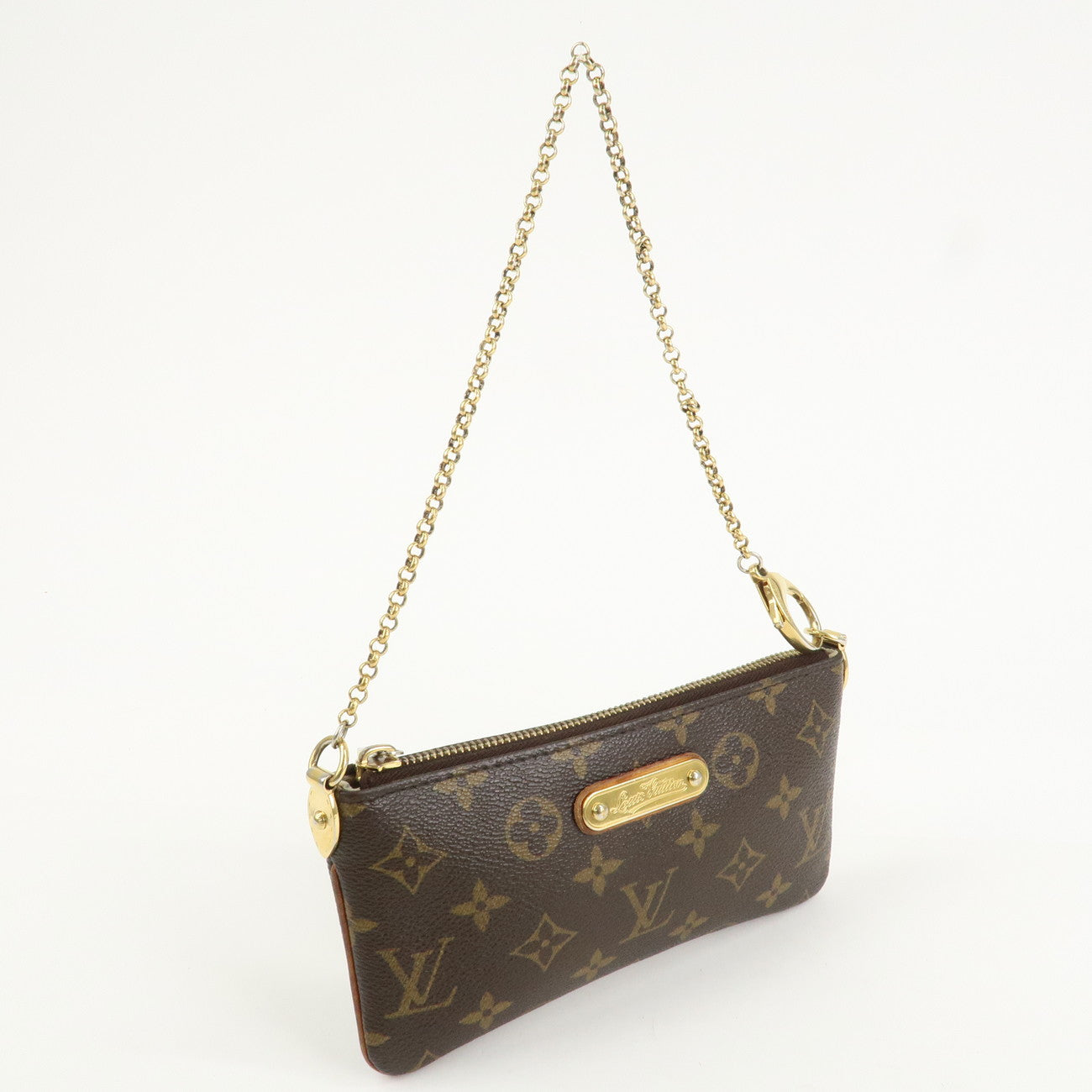 Louis Vuitton Monogram Pochette Milla MM Chain Hand Bag M60094  d