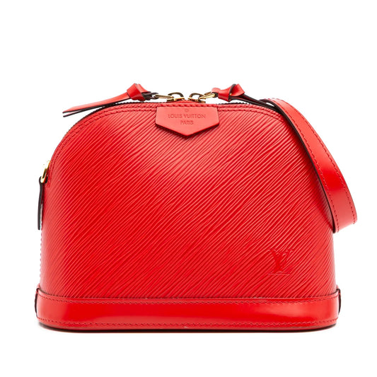 Red Louis Vuitton Epi Mini Alma Crossbody Bag
