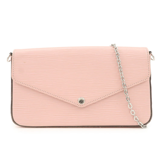 Louis Vuitton Epi Pochette Felicie Chain Shoulder Bag Pink M62467