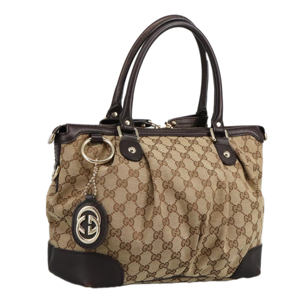 Gucci Sukey Beige Canvas Shopper Bag
