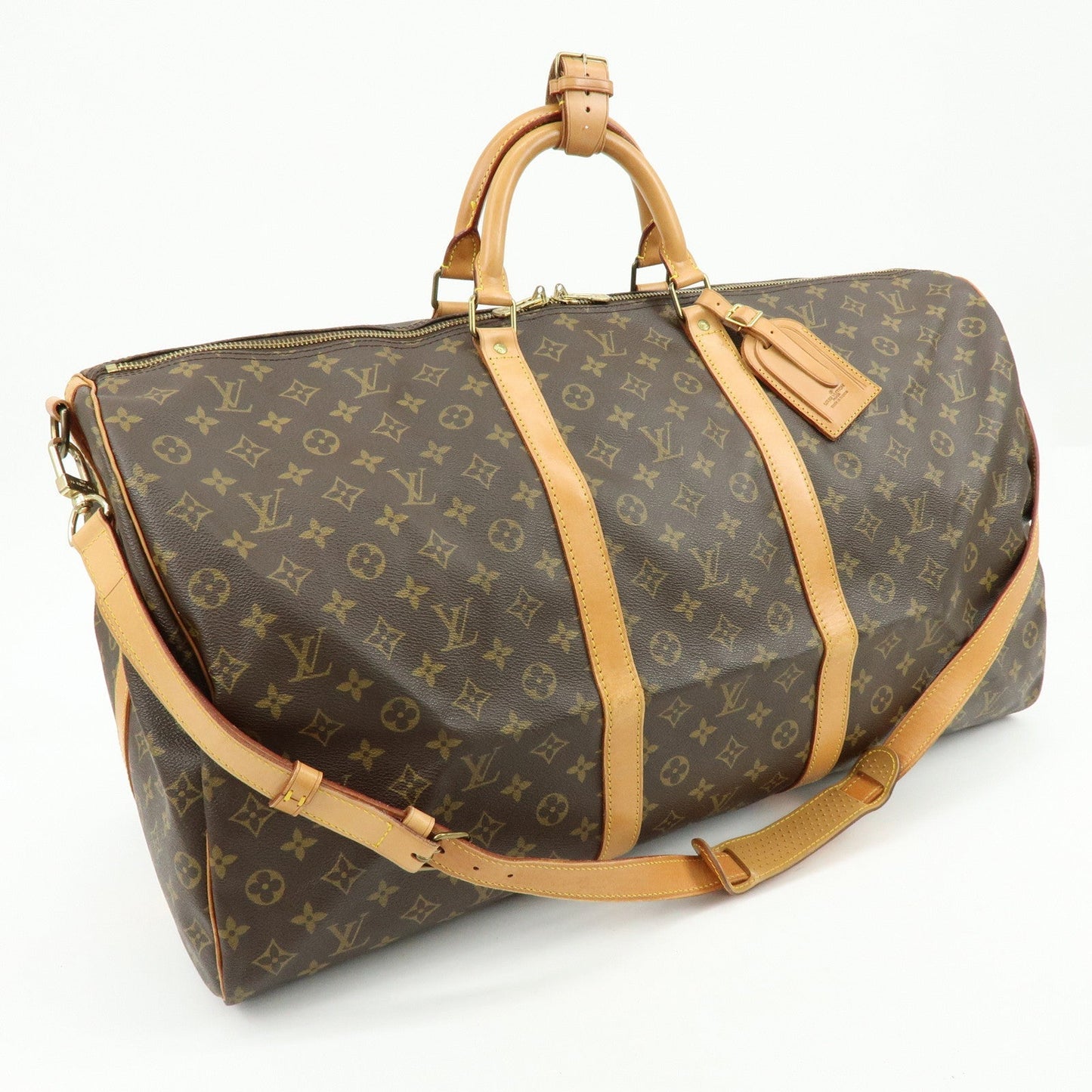 Louis Vuitton Monogram Keep All Bandouliere 60 Boston Bag M41412
