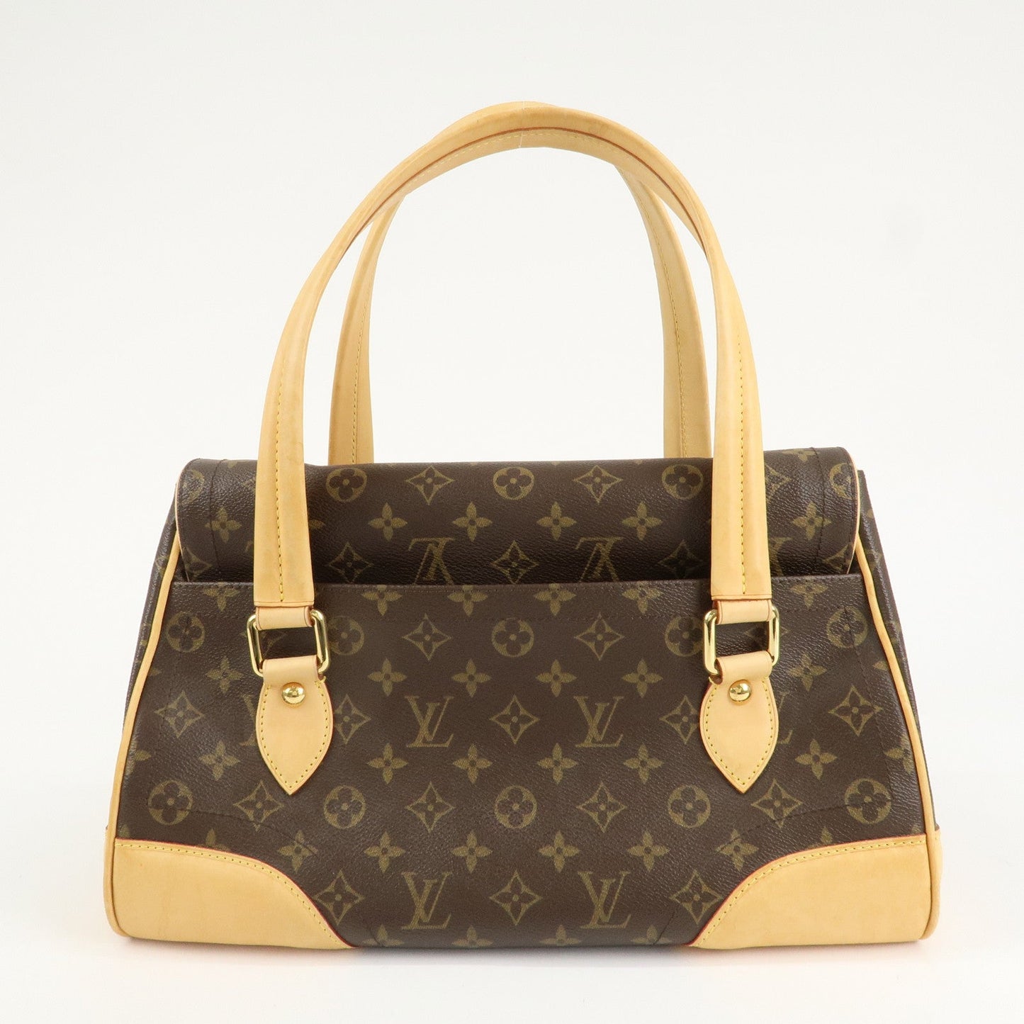 Louis Vuitton Monogram Beverly GM Hand Bag Brown M40120  d