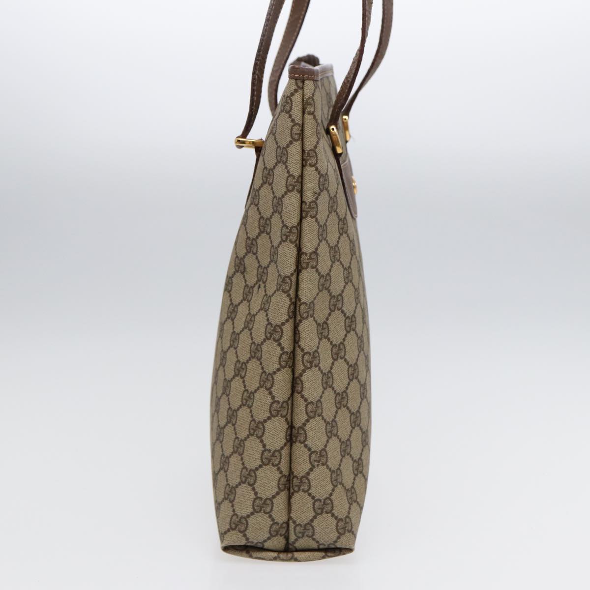 Gucci Gg Canvas Brown Canvas Tote Bag