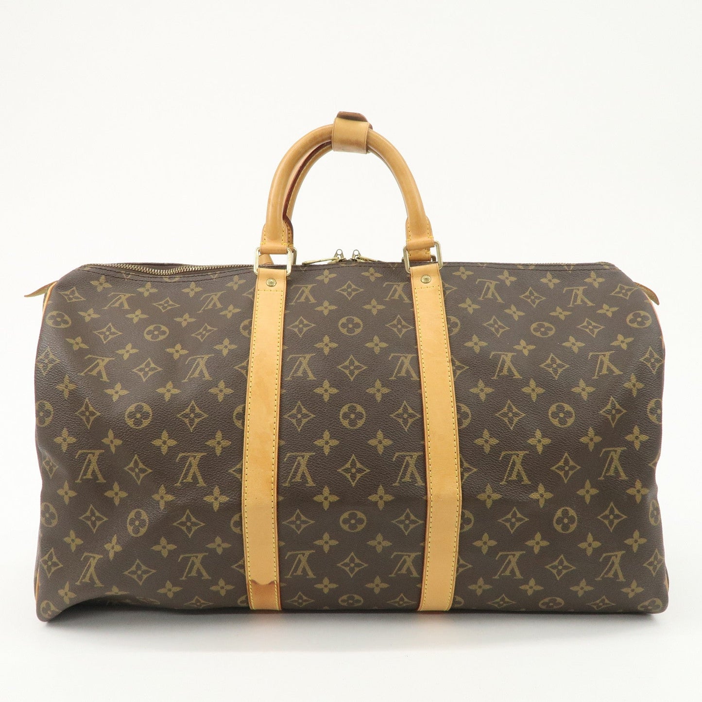 Louis Vuitton Monogram Keep All 50 Bag Boston Bag Brown M41426  d