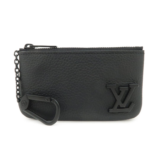 Louis Vuitton Aerogram Pochette Cles Coin Case Noir Black M81031  d