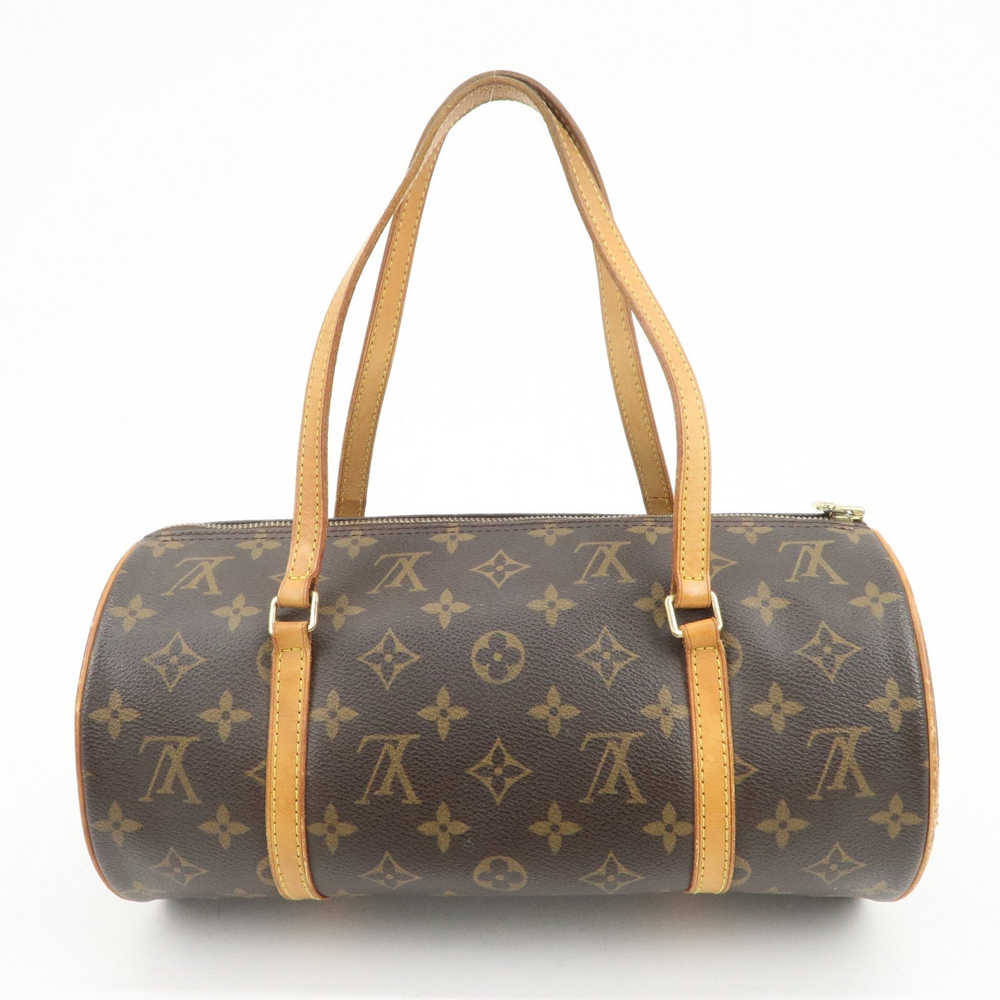 Louis Vuitton Monogram Papillon 30 Hand Bag Brown M51385